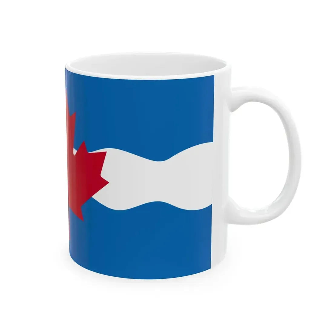 Flag of the Regional Municipality of Ottawa-Carleton (Canada) White Coffee Mug - Go Mug Yourself