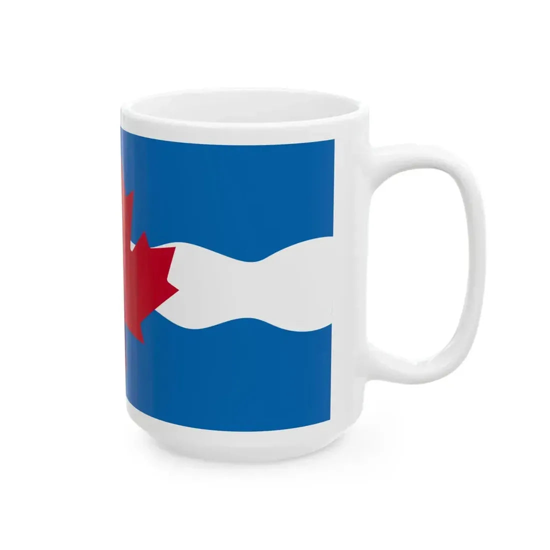 Flag of the Regional Municipality of Ottawa-Carleton (Canada) White Coffee Mug - Go Mug Yourself
