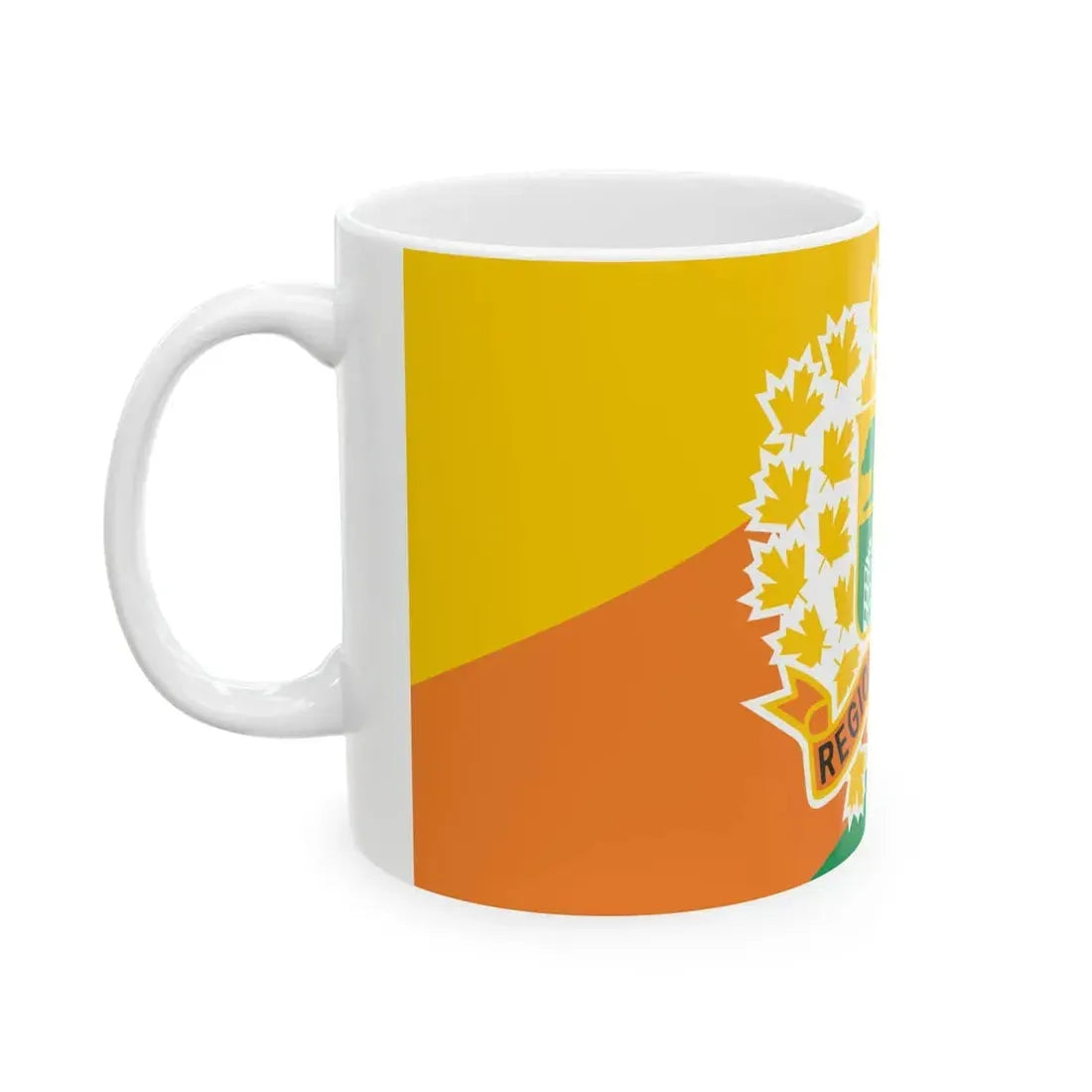 Flag of the Regional Municipality of Peel (Canada) White Coffee Mug - Go Mug Yourself