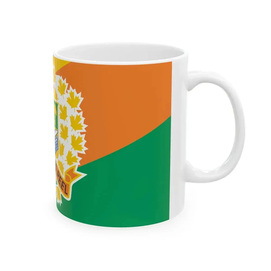 Flag of the Regional Municipality of Peel (Canada) White Coffee Mug - Go Mug Yourself