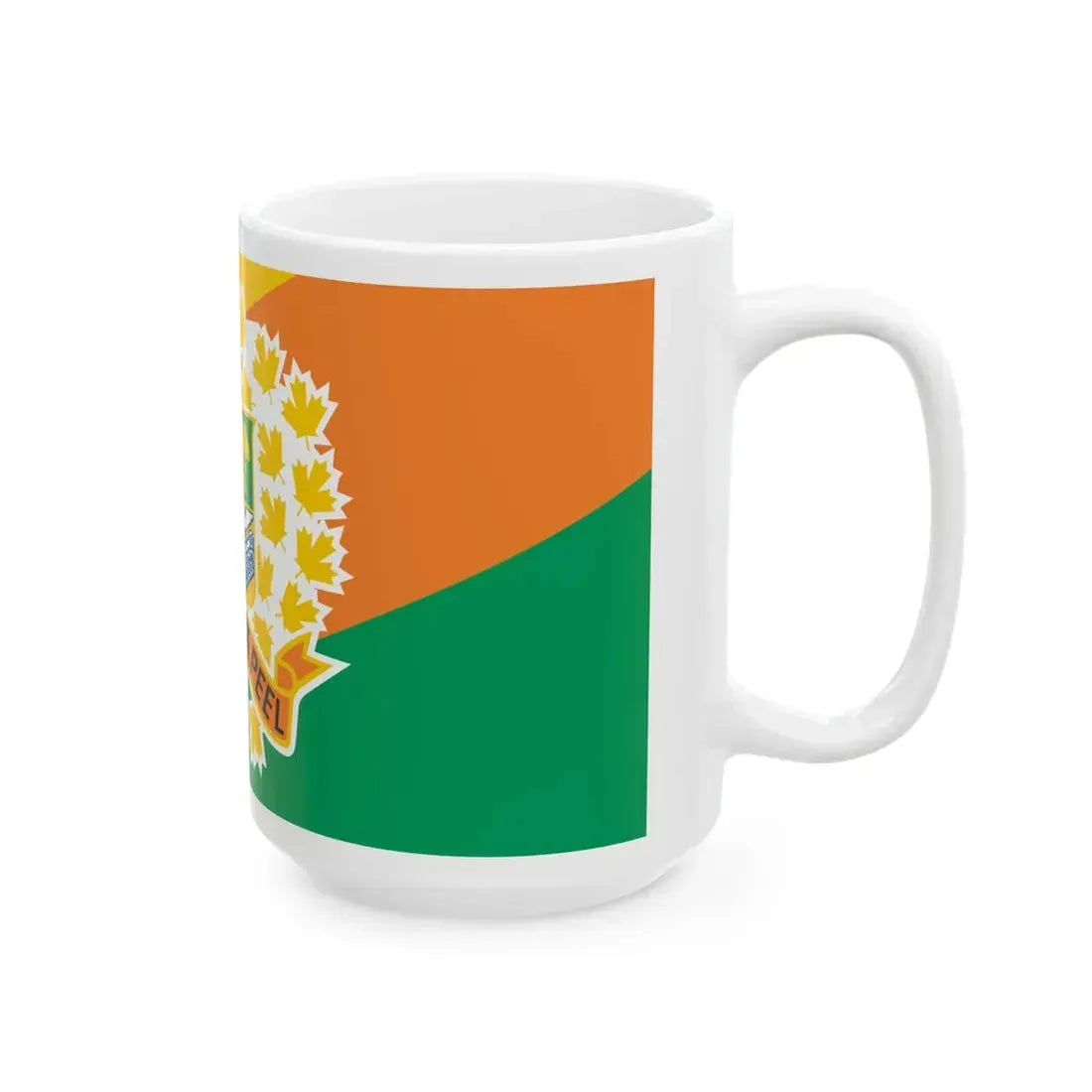 Flag of the Regional Municipality of Peel (Canada) White Coffee Mug - Go Mug Yourself