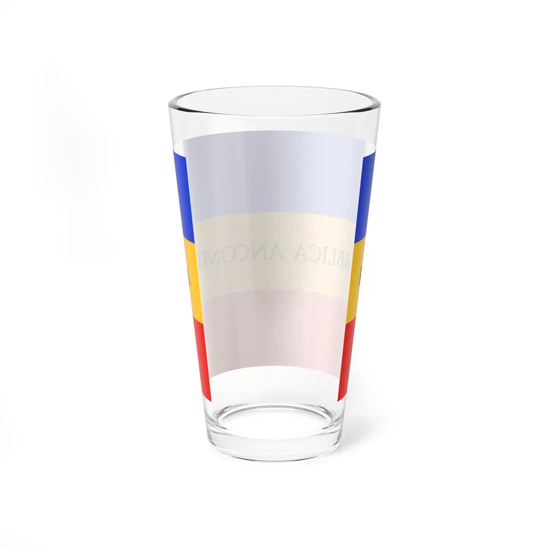 Flag of the Repubblica Anconitana (Italy) Pint Glass 16oz - Go Mug Yourself