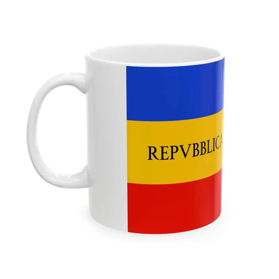 Flag of the Repubblica Anconitana (Italy) White Coffee Mug - Go Mug Yourself
