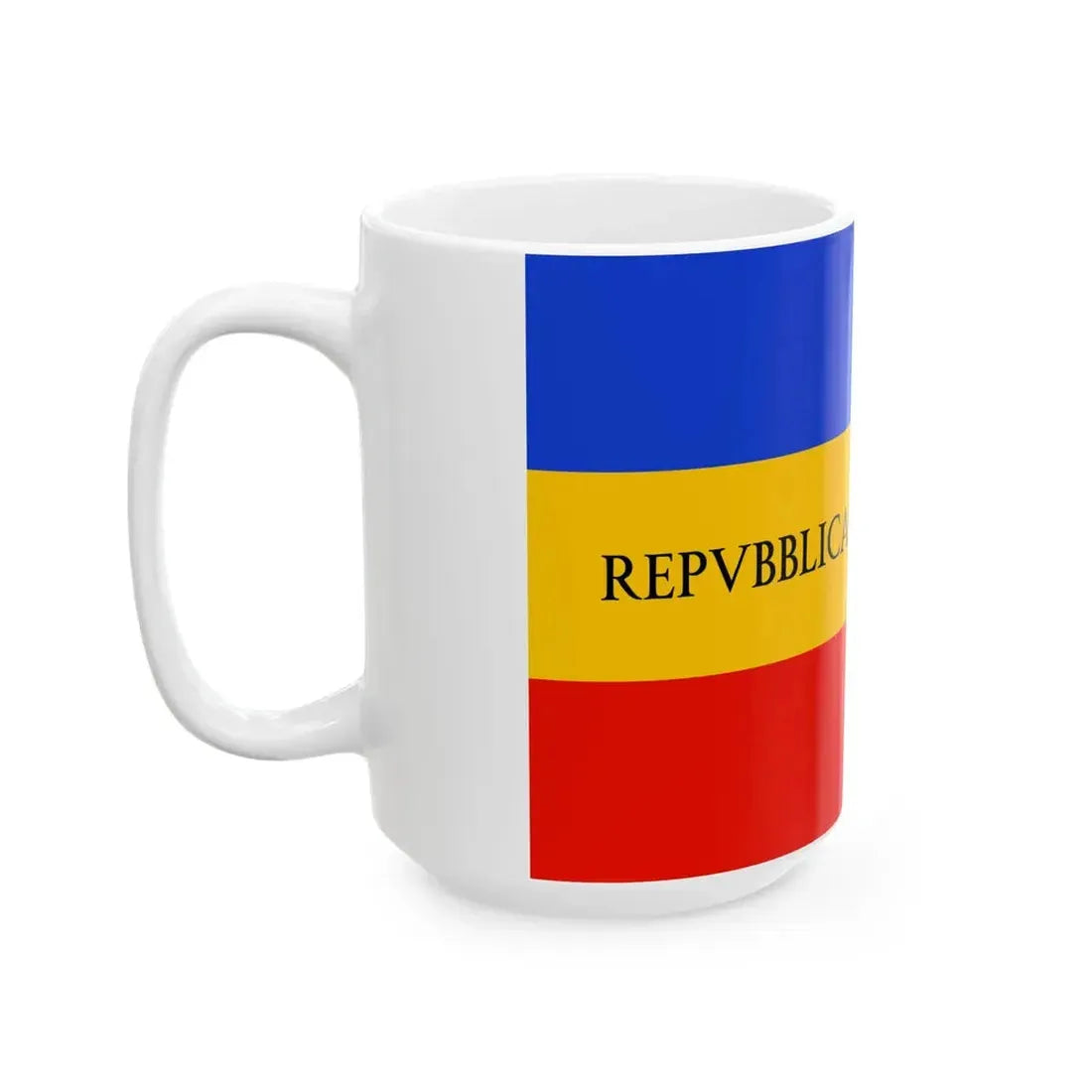 Flag of the Repubblica Anconitana (Italy) White Coffee Mug - Go Mug Yourself