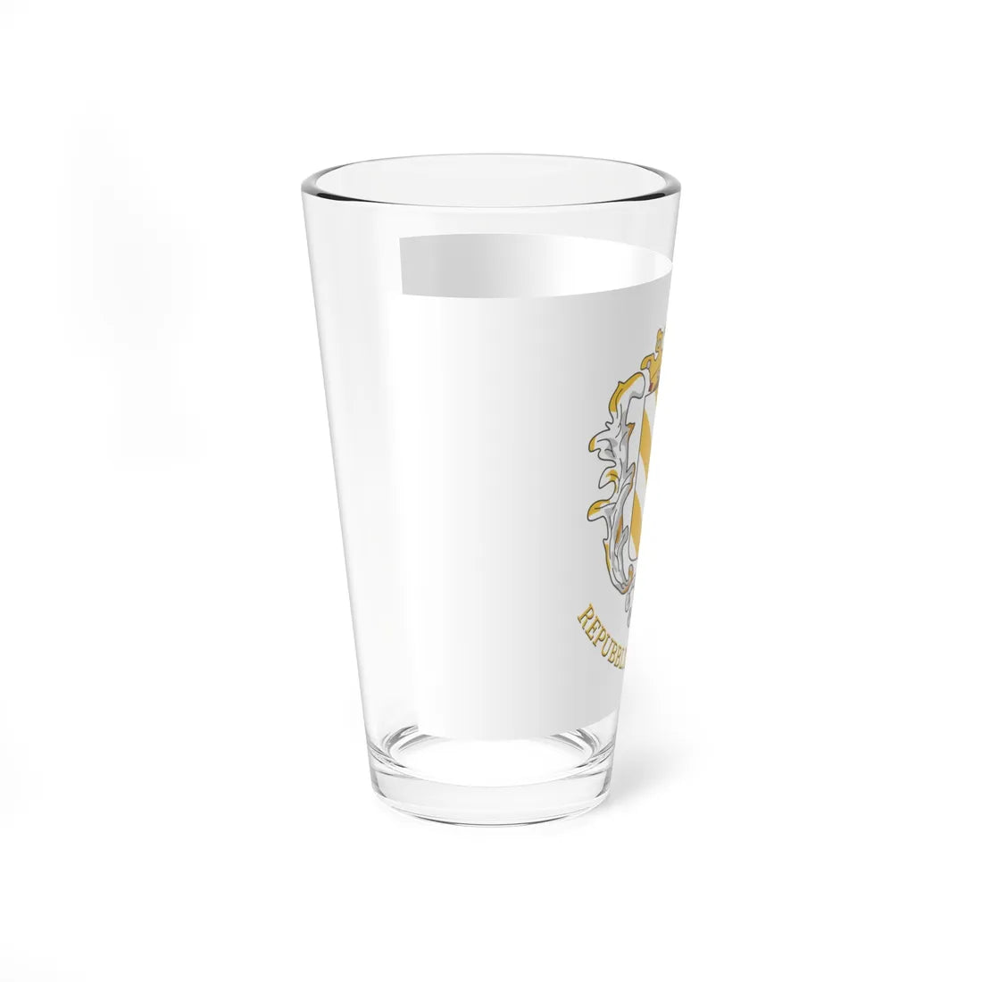 Flag of the Repubblica Cremasca (Italy) Pint Glass 16oz - Go Mug Yourself