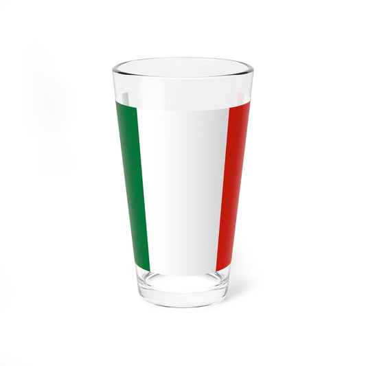 Flag of the Repubblica Transpadana (Italy) Pint Glass 16oz 16oz - Go Mug Yourself