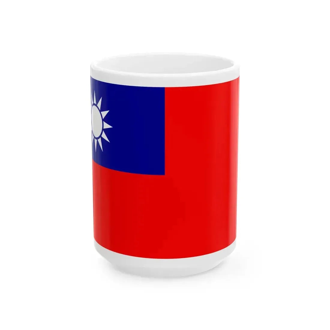 Flag of the Republic of China 1-2 (China) White Coffee Mug 15oz - Go Mug Yourself