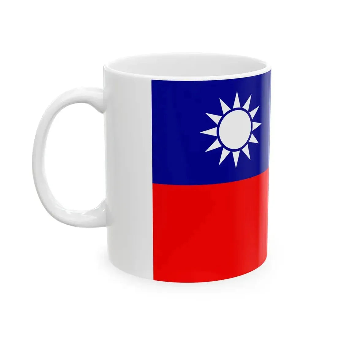 Flag of the Republic of China 3-5 (China) White Coffee Mug - Go Mug Yourself