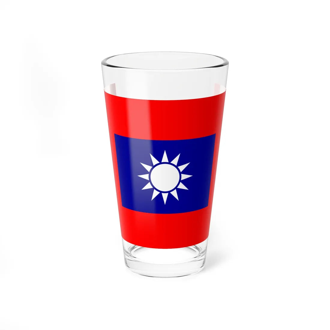Flag of the Republic of China Army (China) Pint Glass 16oz 16oz - Go Mug Yourself