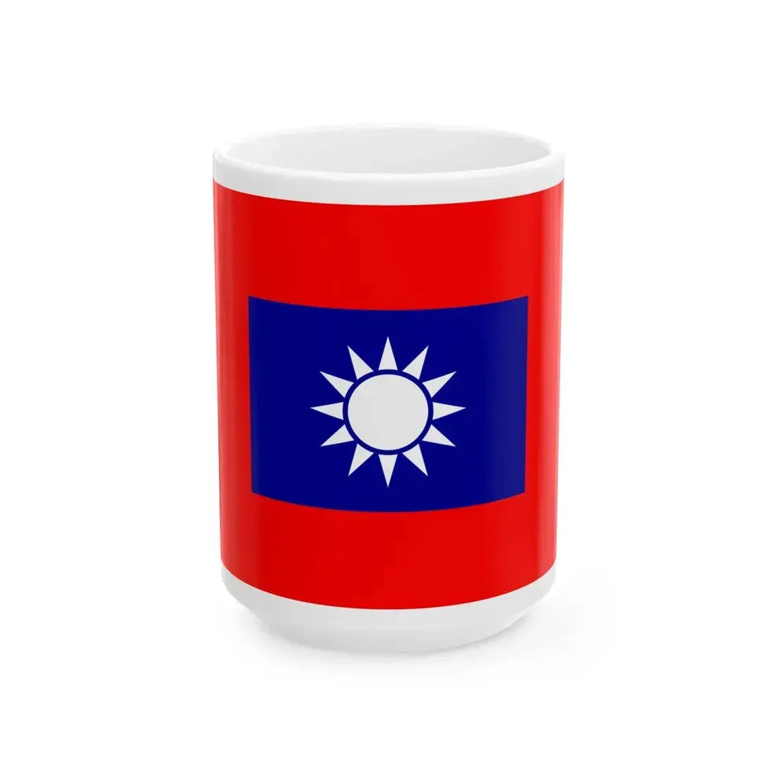 Flag of the Republic of China Army (China) White Coffee Mug 15oz - Go Mug Yourself