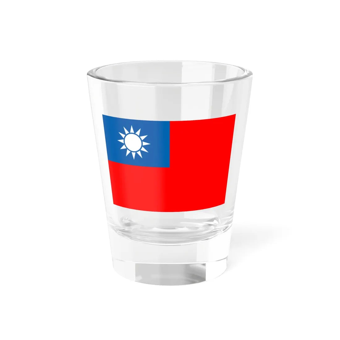 Flag of the Republic of China Kuomintang (China) Shot Glass 1.5oz 1.5oz - Go Mug Yourself