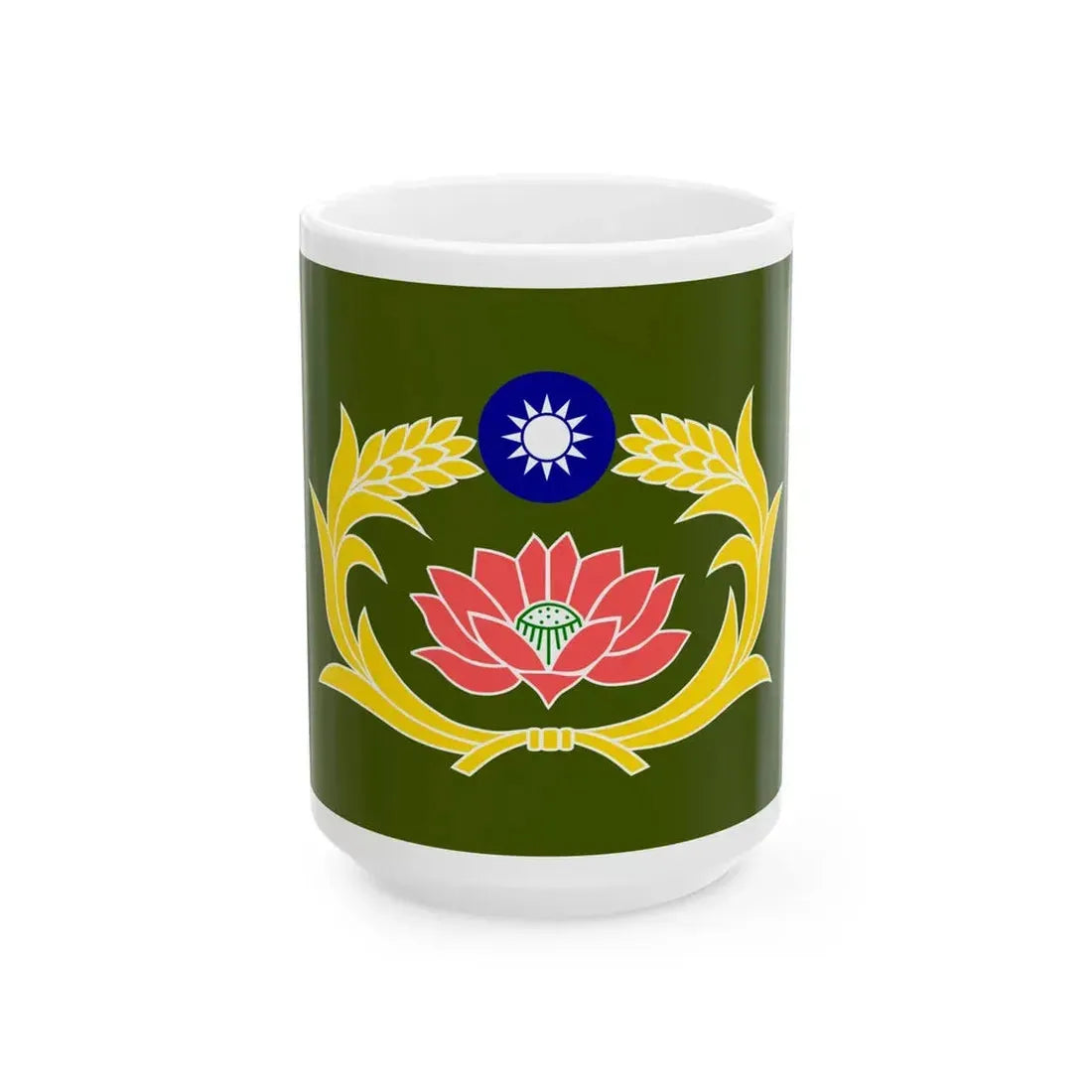 Flag of the Republic of China Military Police (China) White Coffee Mug 15oz - Go Mug Yourself