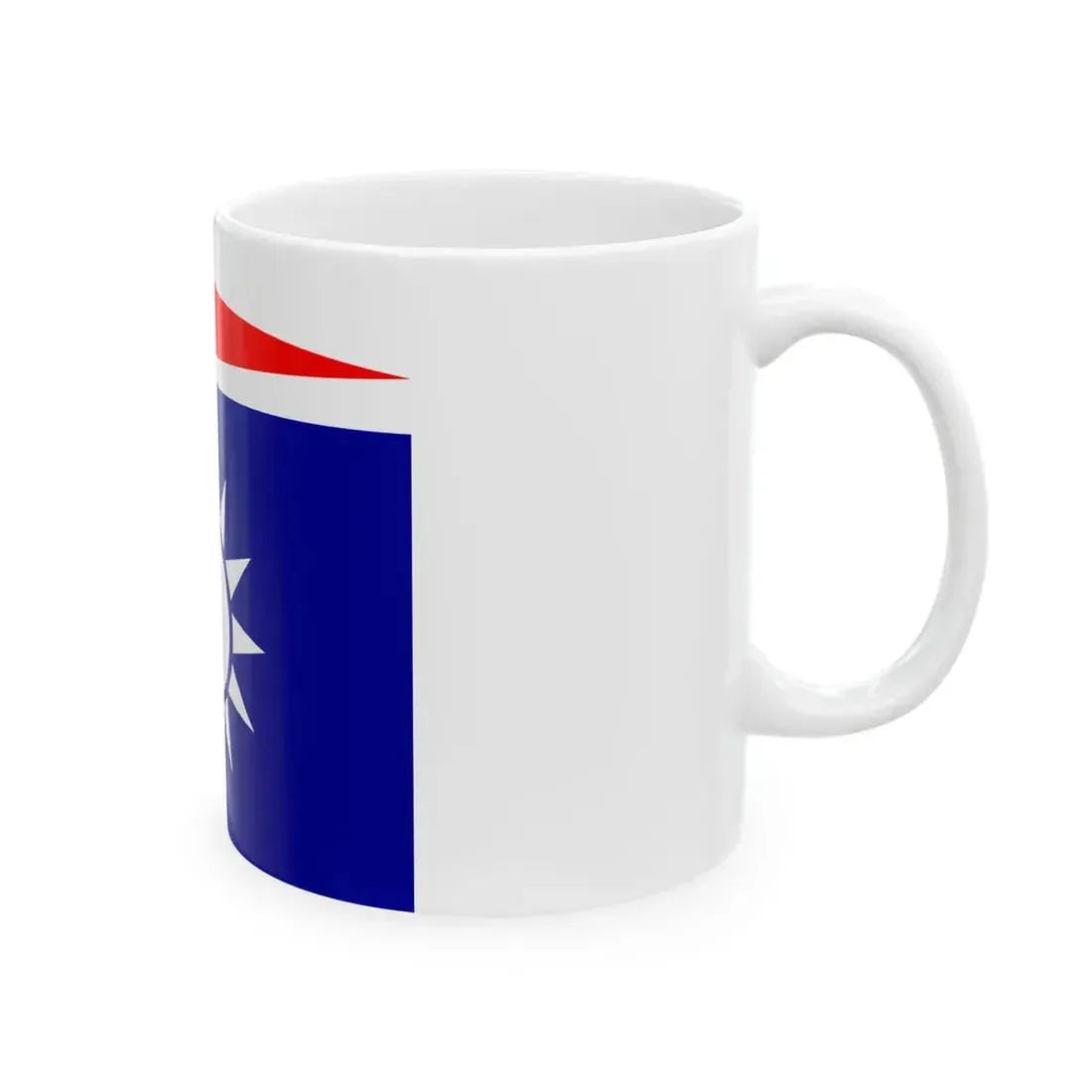 Flag of the Republic of China-Nanjing Naval Jack (China) White Coffee Mug - Go Mug Yourself
