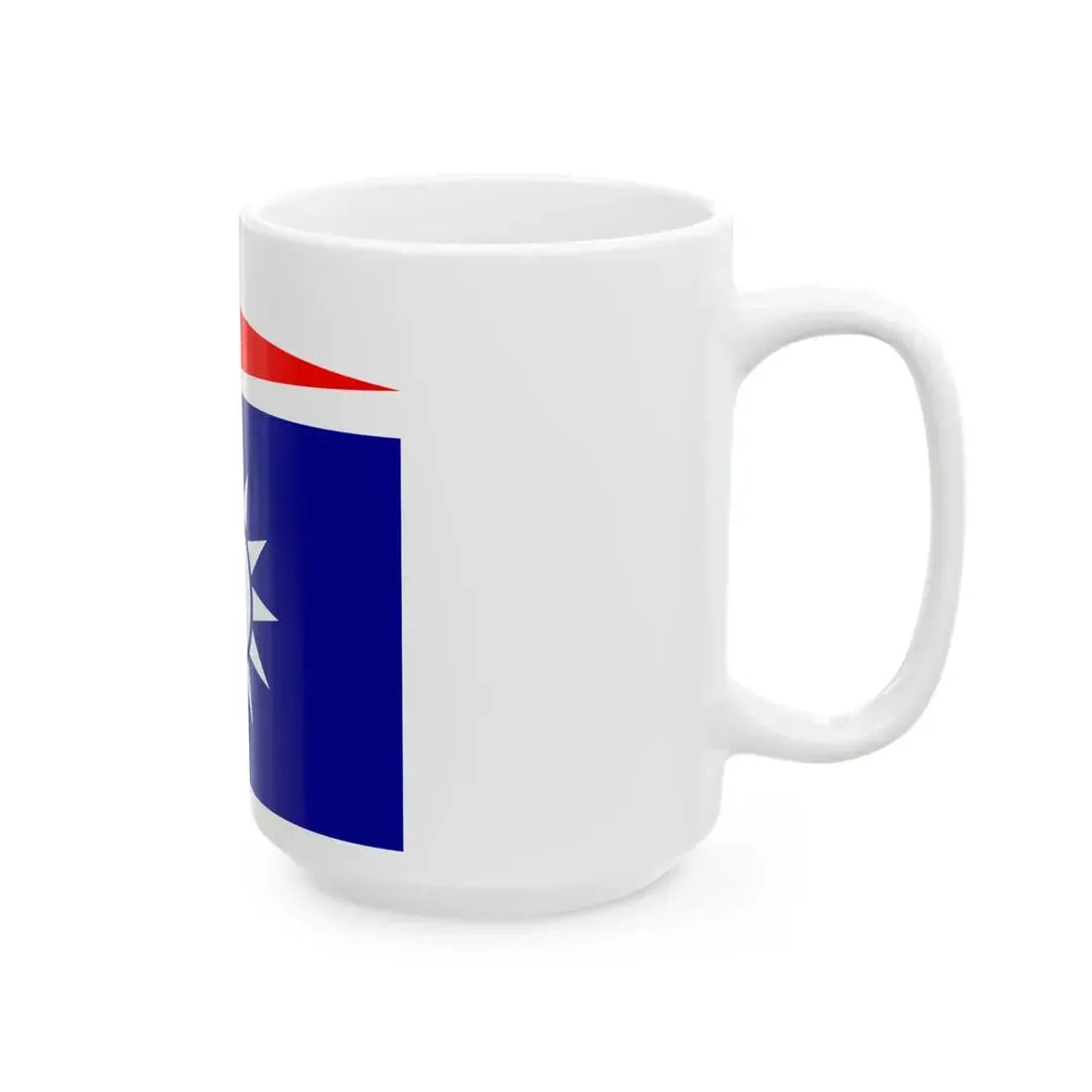 Flag of the Republic of China-Nanjing Naval Jack (China) White Coffee Mug - Go Mug Yourself