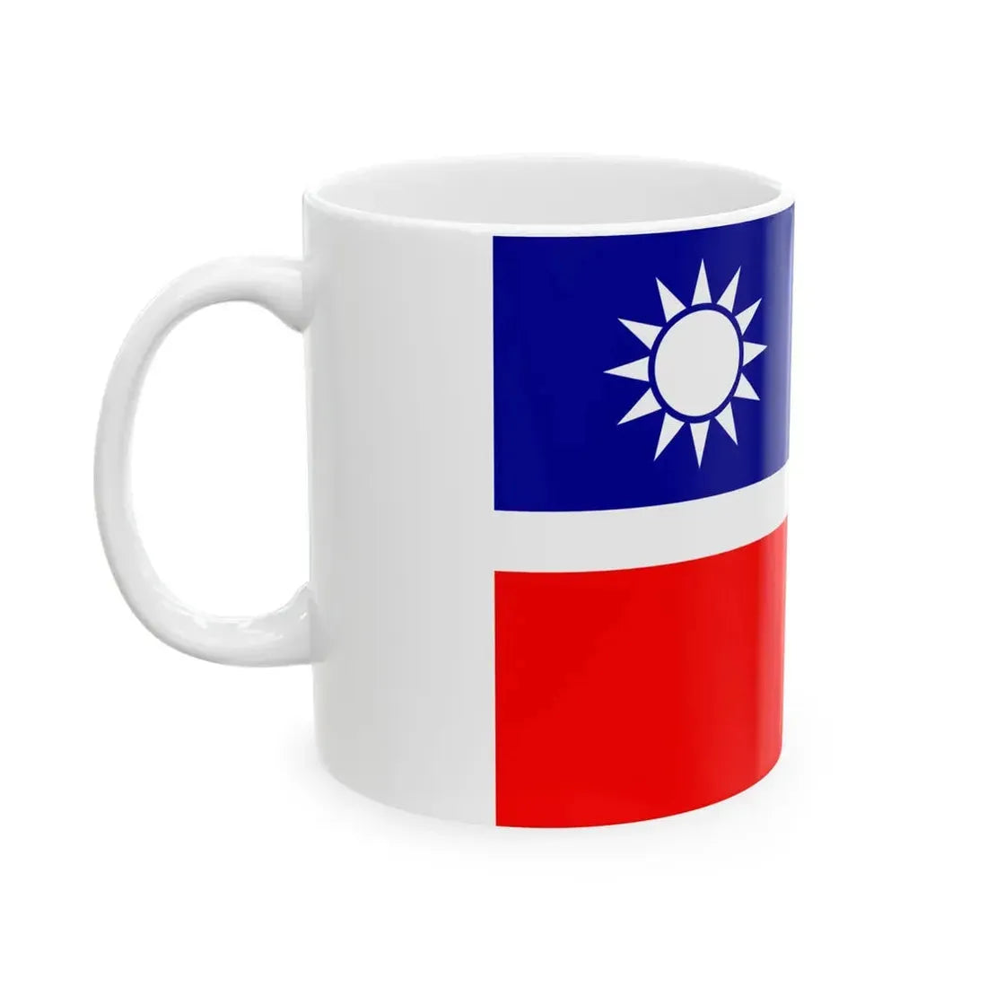 Flag of the Republic of China-Nanjing War Ensign (China) White Coffee Mug - Go Mug Yourself