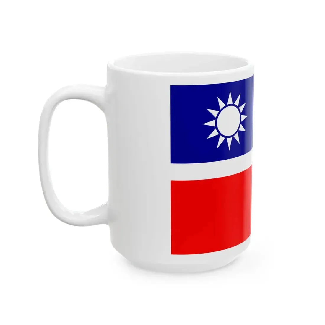 Flag of the Republic of China-Nanjing War Ensign (China) White Coffee Mug - Go Mug Yourself