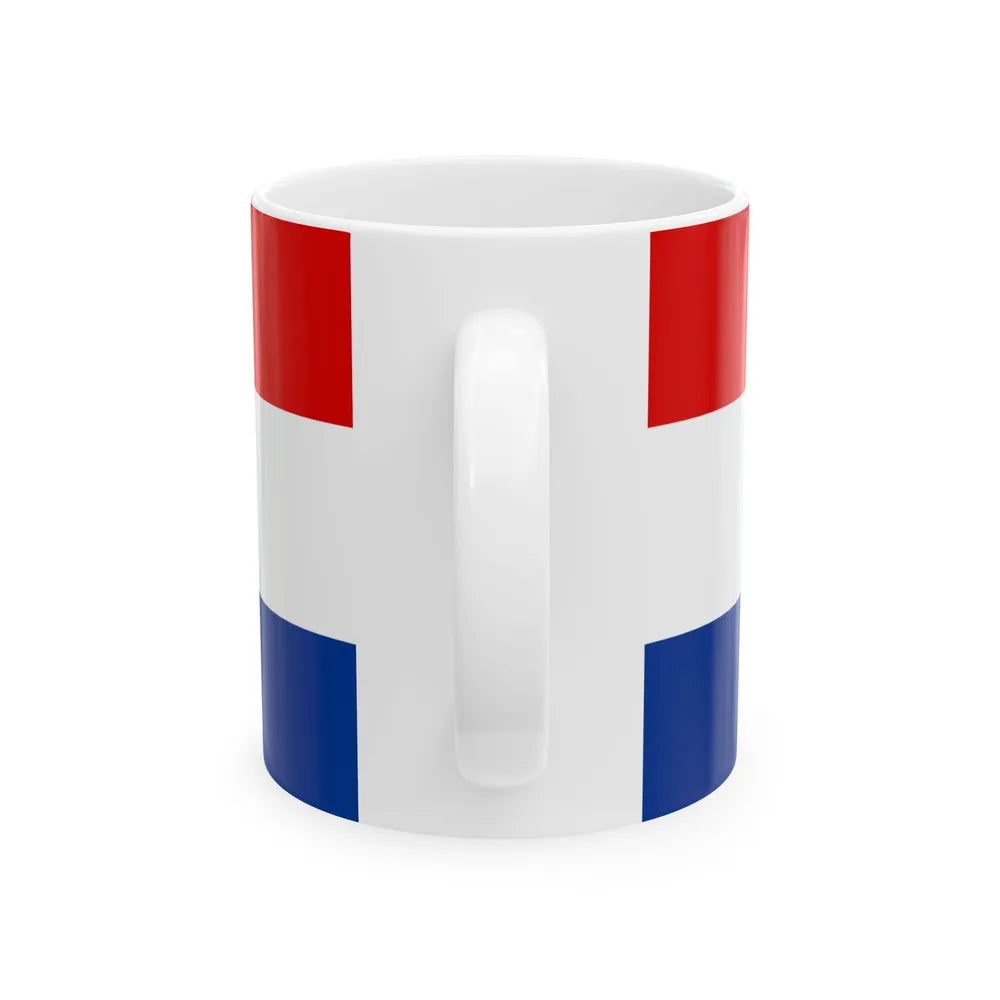 Flag of the Republic of Croatia 1990 (Croatia) White Coffee Mug - Go Mug Yourself