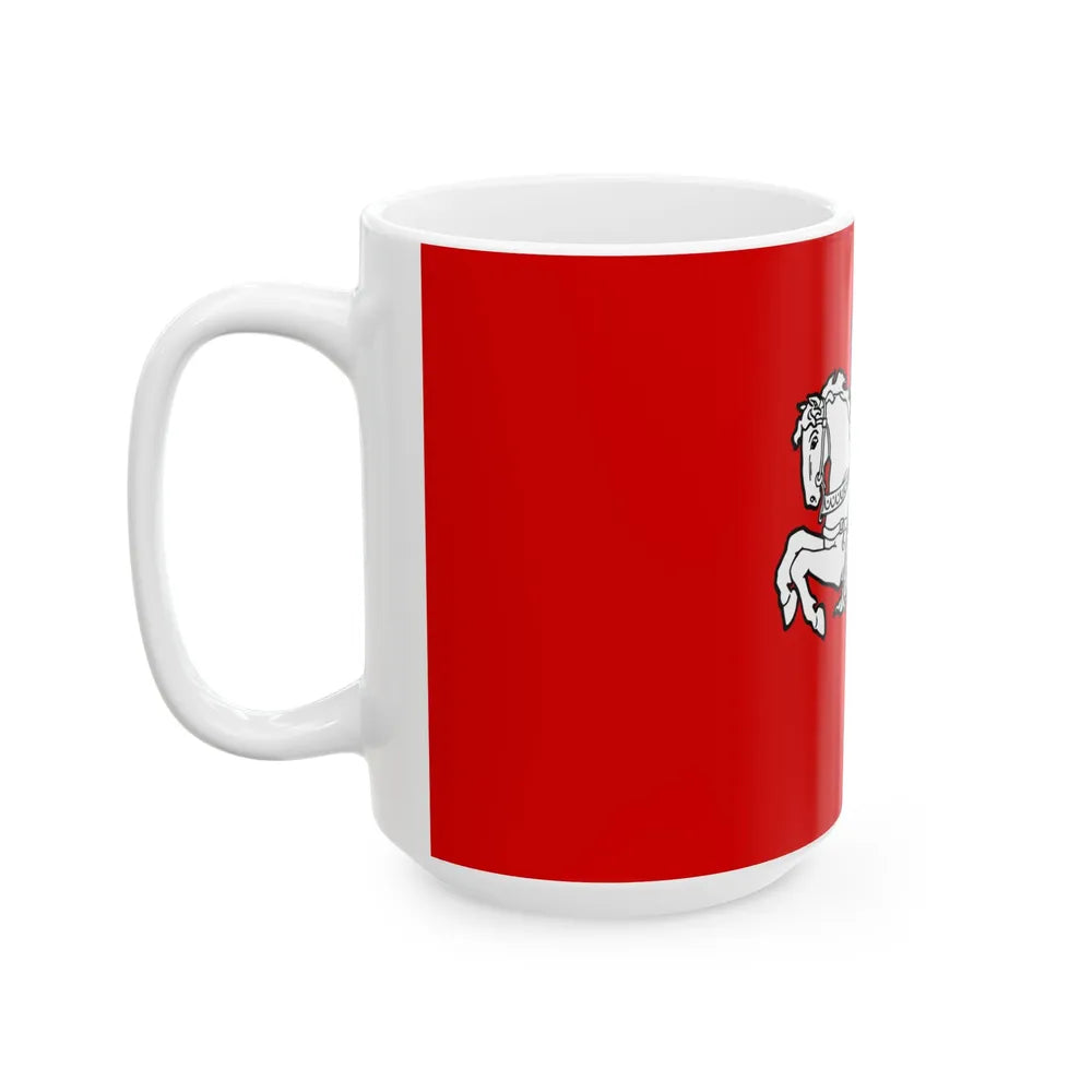 Flag of the Republic of Lithuania 1930s (Lithuania) White Coffee Mug - Go Mug Yourself