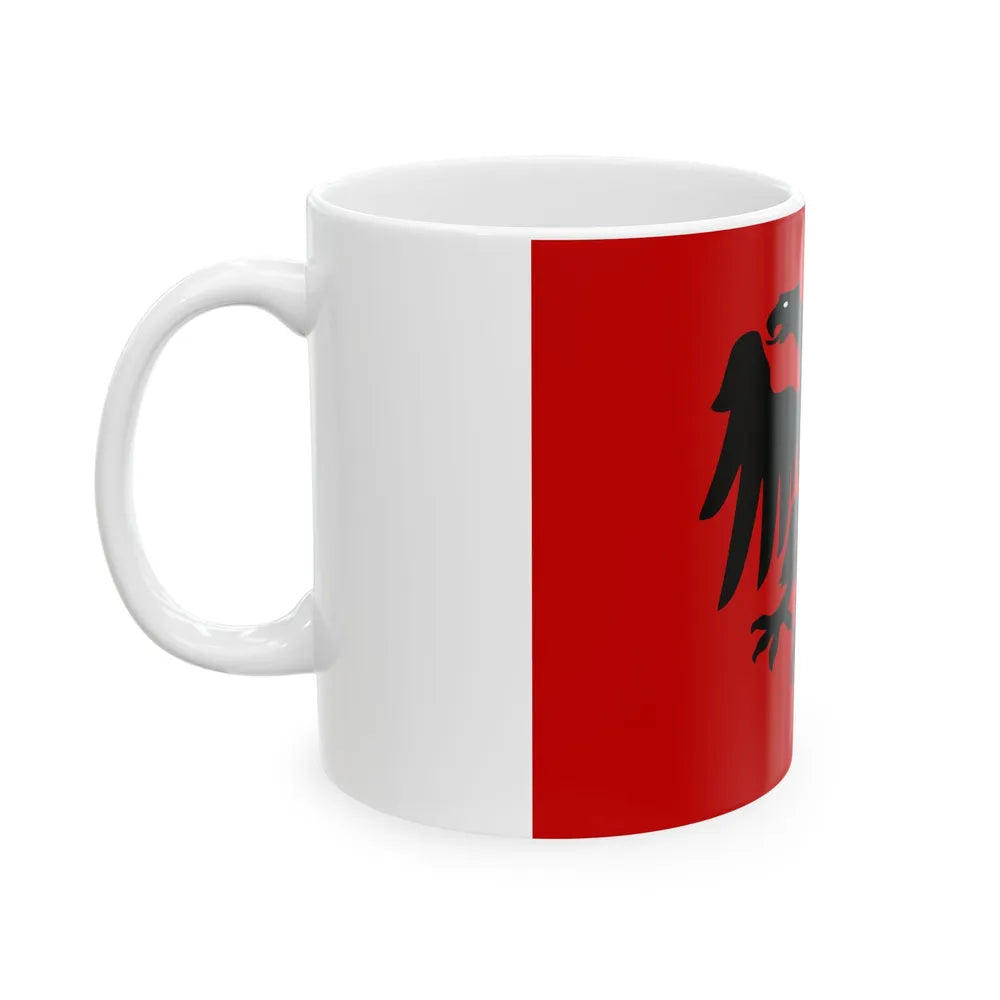 Flag of the Republic of Mirdita (Albania) White Coffee Mug - Go Mug Yourself