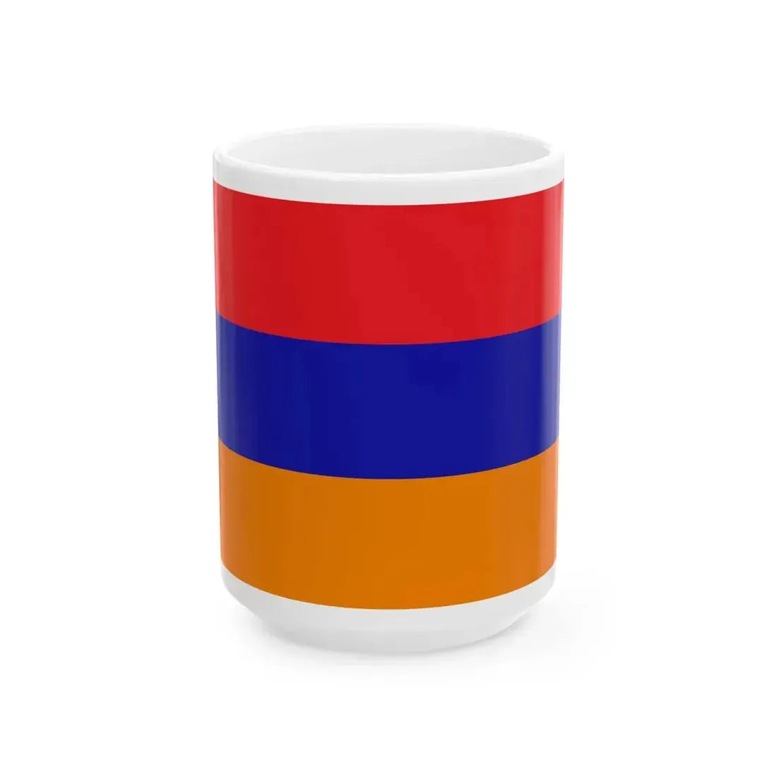 Flag of the Republic of Mountainous Armenia (Armenia) White Coffee Mug 15oz - Go Mug Yourself