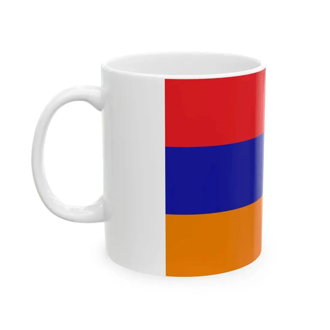 Flag of the Republic of Mountainous Armenia (Armenia) White Coffee Mug - Go Mug Yourself