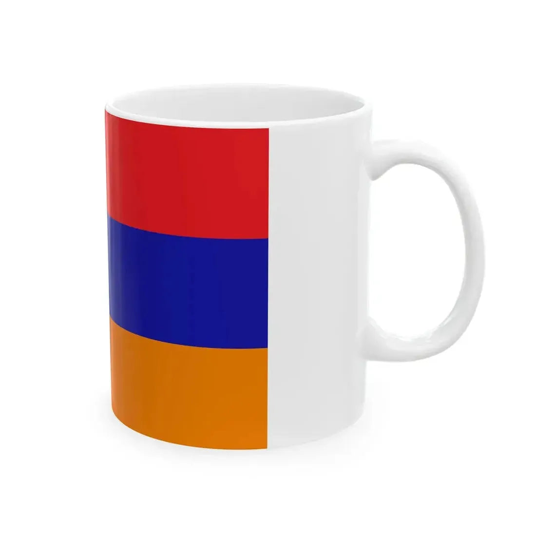 Flag of the Republic of Mountainous Armenia (Armenia) White Coffee Mug - Go Mug Yourself