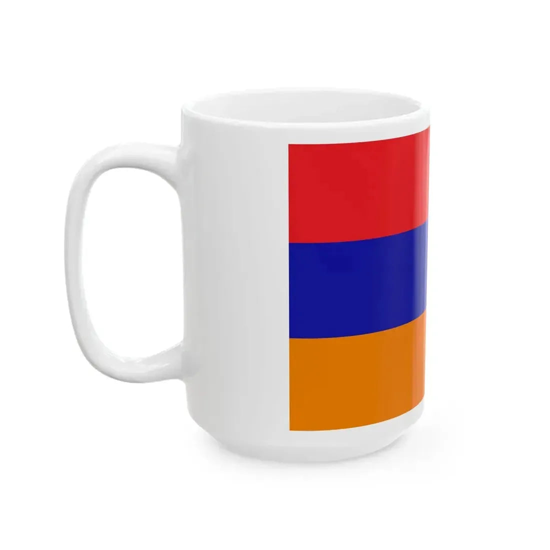 Flag of the Republic of Mountainous Armenia (Armenia) White Coffee Mug - Go Mug Yourself