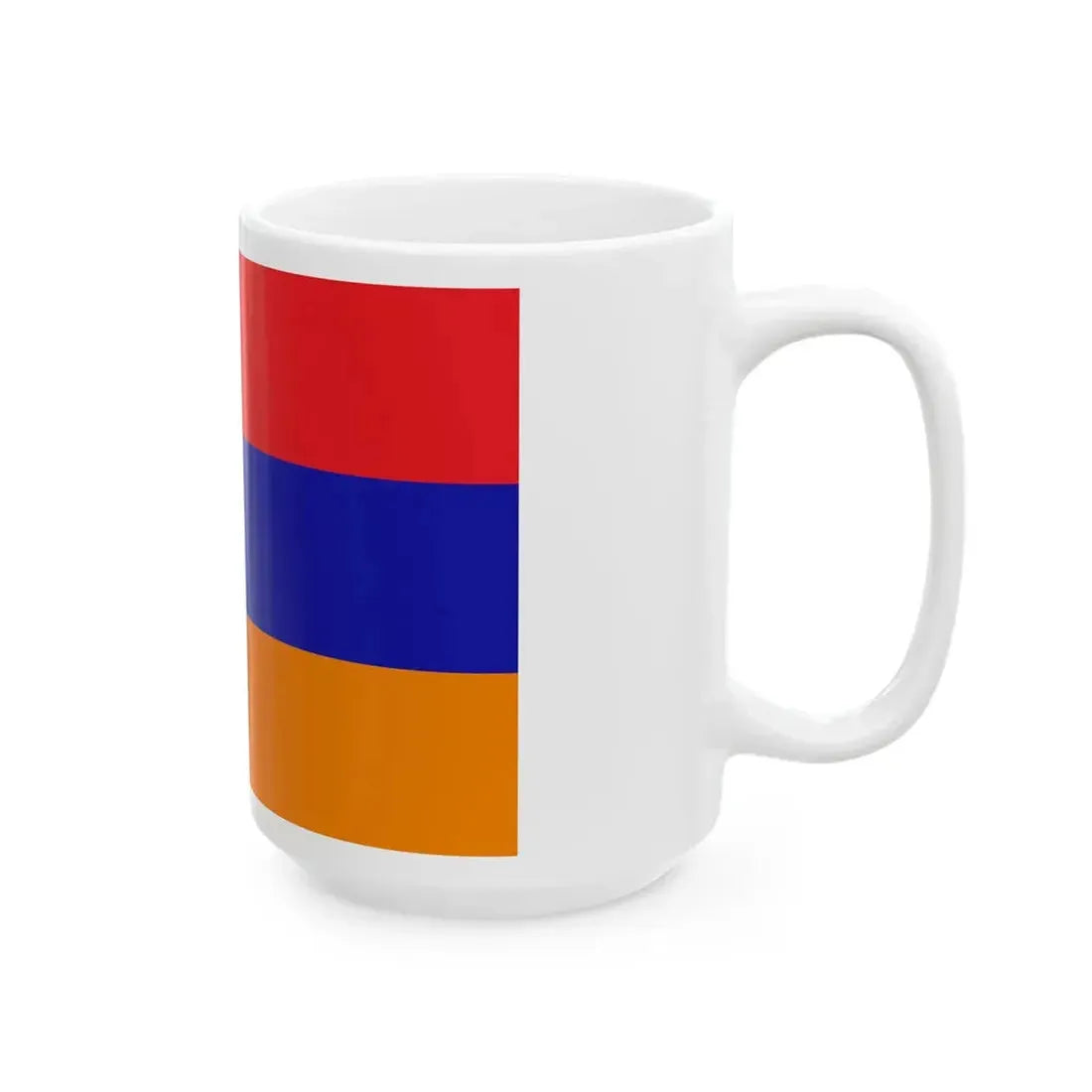 Flag of the Republic of Mountainous Armenia (Armenia) White Coffee Mug - Go Mug Yourself