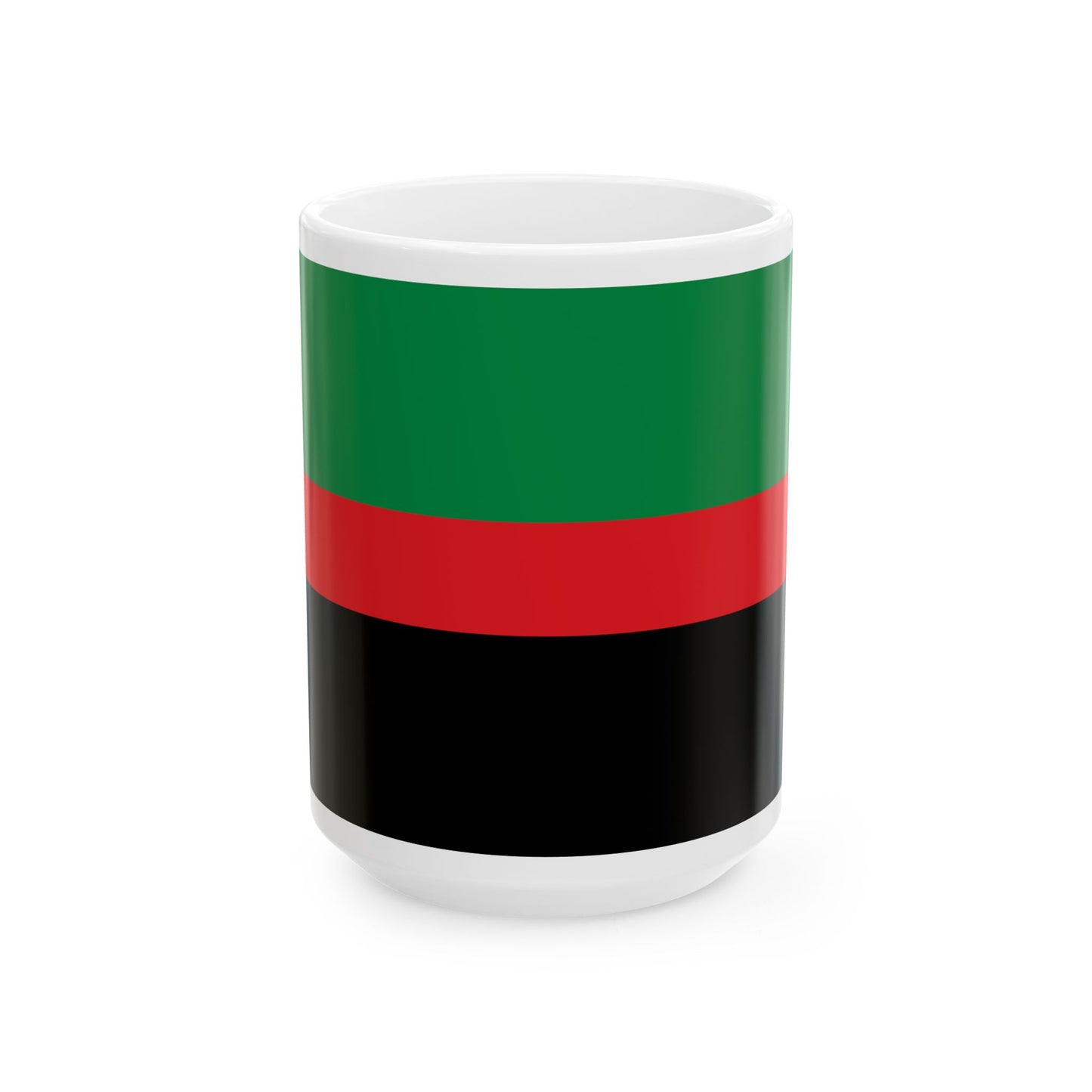 Flag of the Republic of New Afrika (United States) White Coffee Mug-15oz-Go Mug Yourself