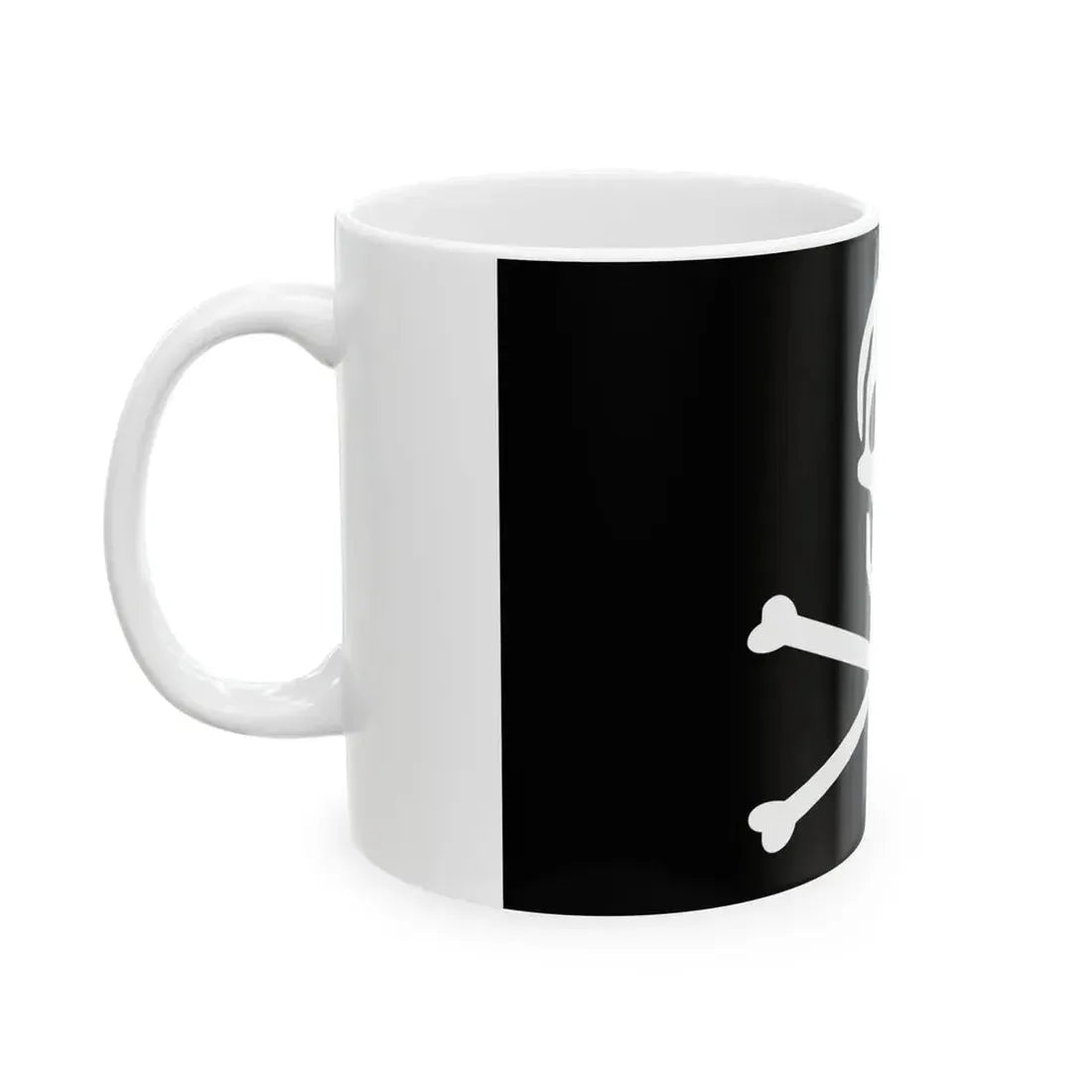 Flag of the Republic of Pirates 1706-1718 (Bahamas) White Coffee Mug - Go Mug Yourself