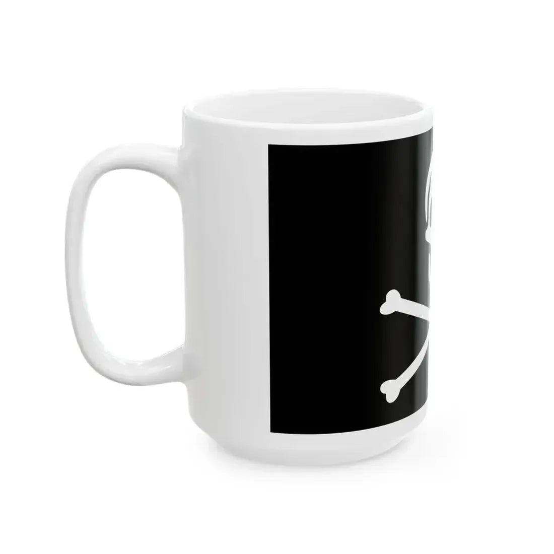 Flag of the Republic of Pirates 1706-1718 (Bahamas) White Coffee Mug - Go Mug Yourself