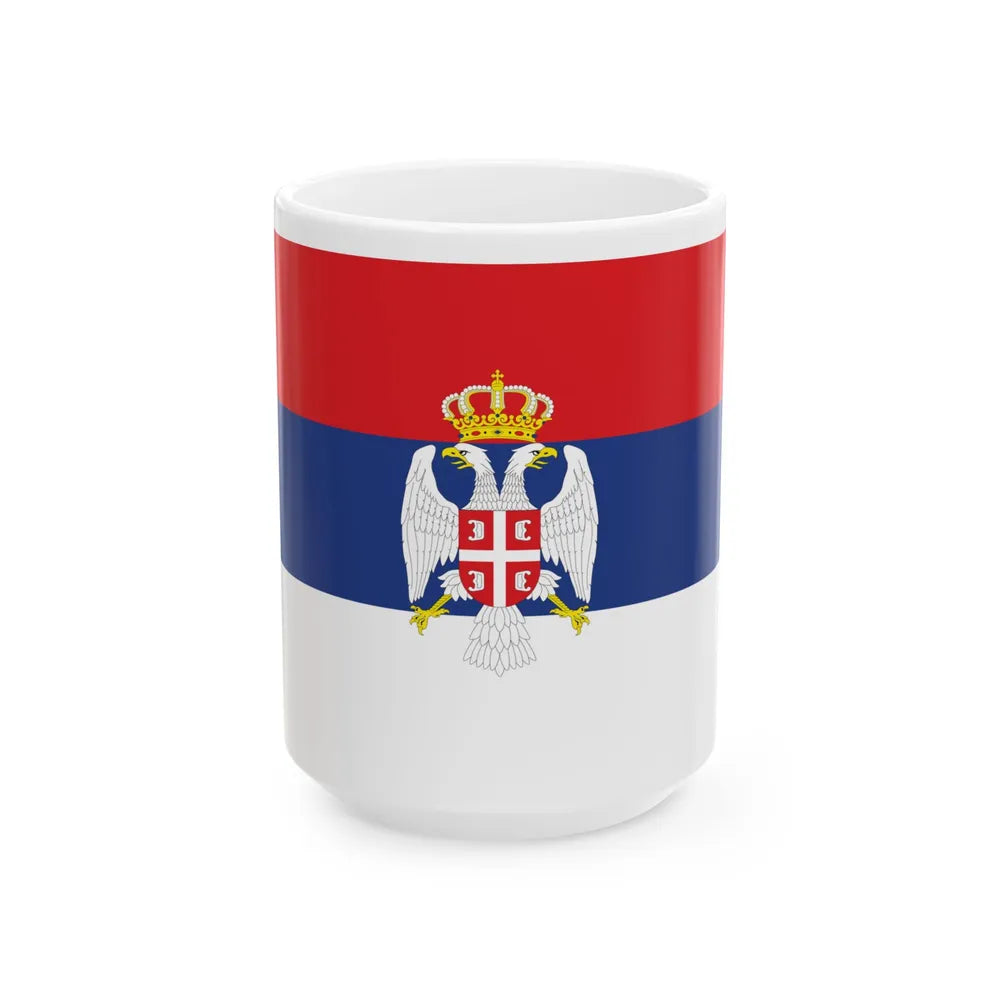 Flag of The Republic of Serbian Krajina (Croatia) White Coffee Mug 15oz - Go Mug Yourself