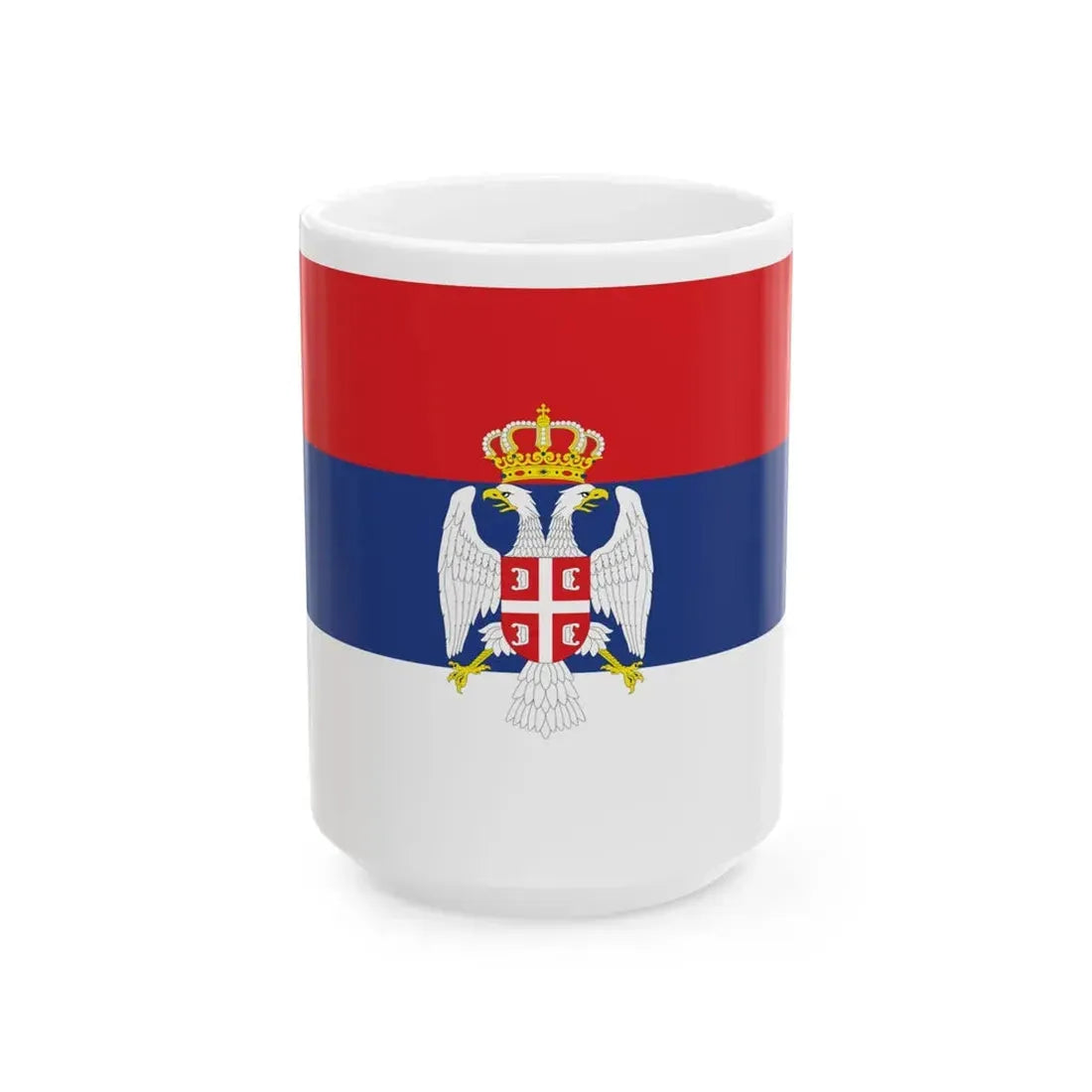 Flag of The Republic of Serbian Krajina (Croatia) White Coffee Mug 15oz - Go Mug Yourself