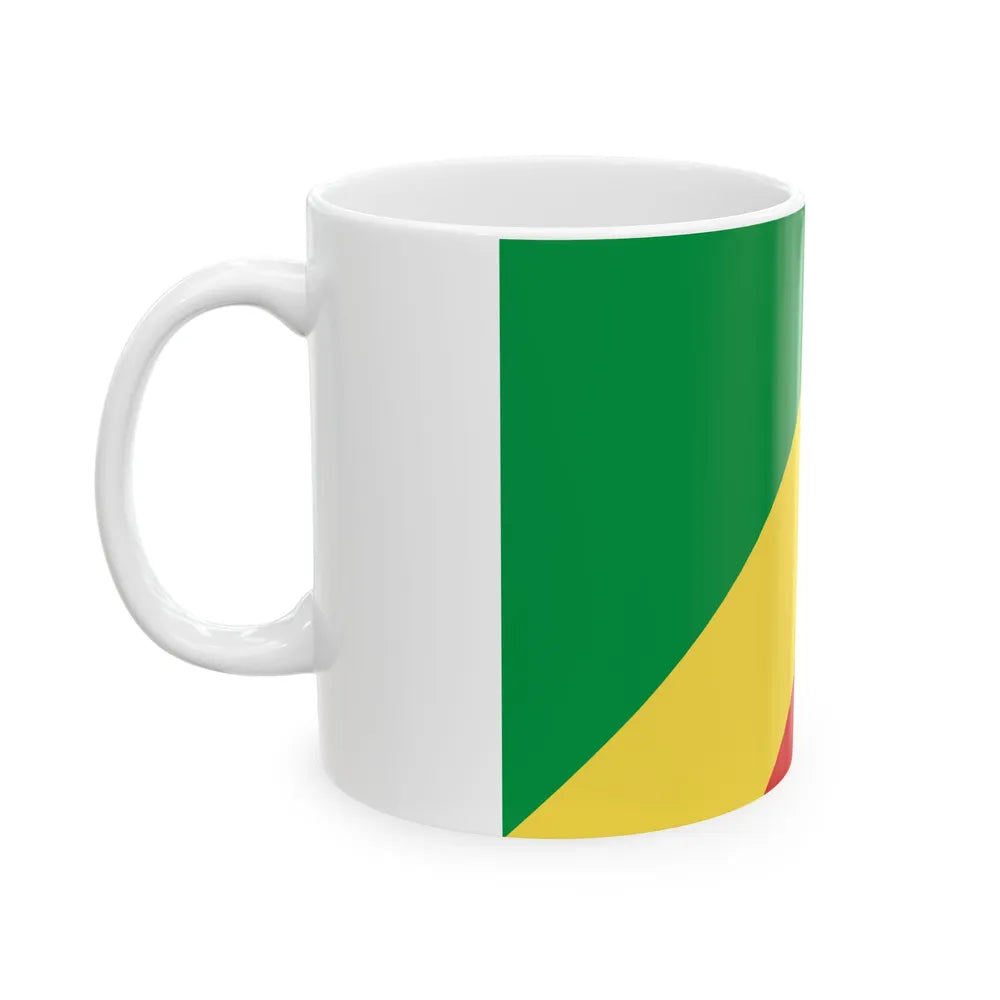 Flag of the Republic of the Congo (Congo) White Coffee Mug - Go Mug Yourself