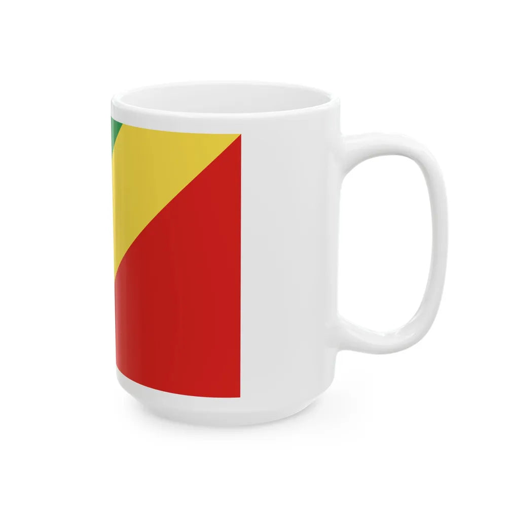 Flag of the Republic of the Congo (Congo) White Coffee Mug - Go Mug Yourself