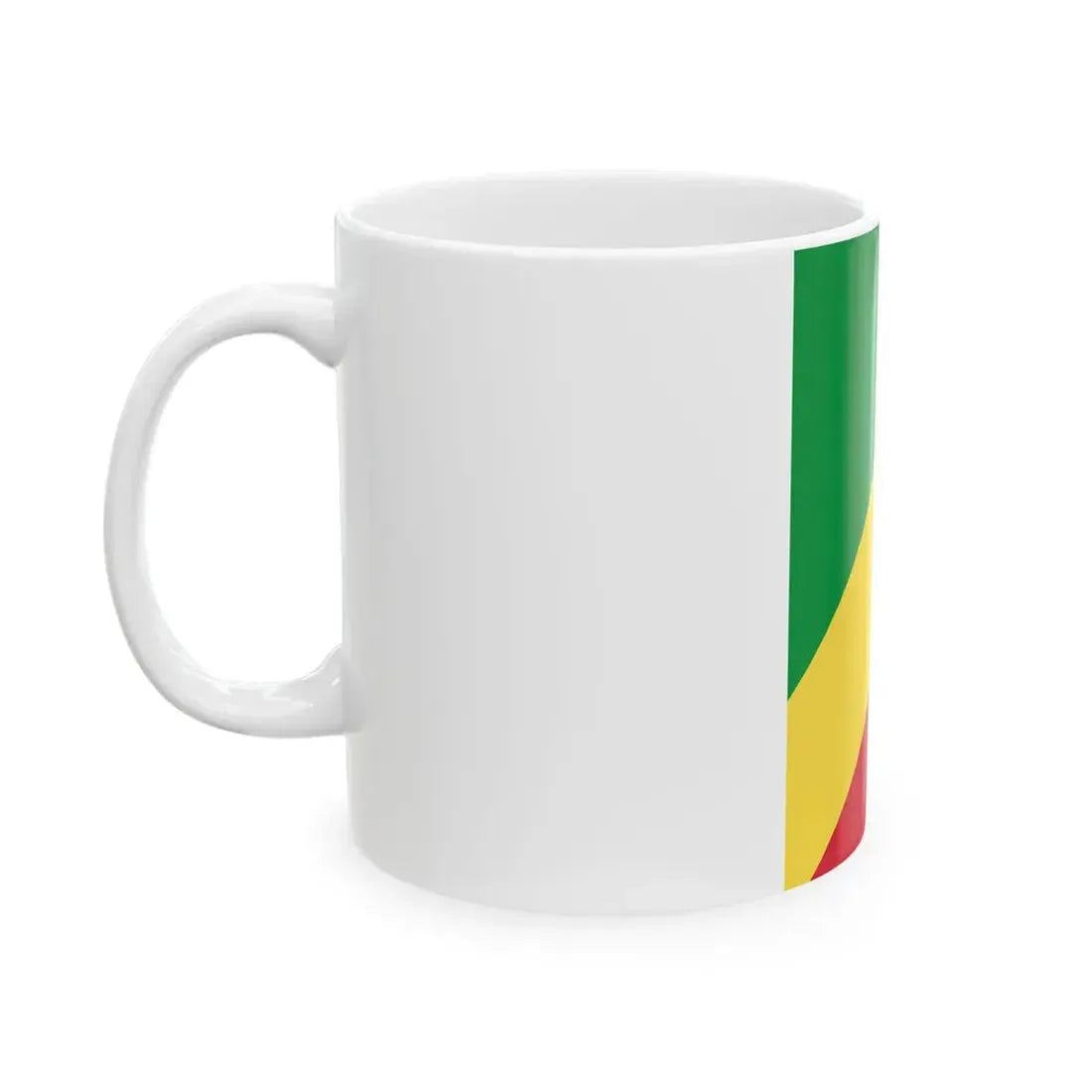 Flag of the Republic of the Congo vertical (Congo) White Coffee Mug - Go Mug Yourself