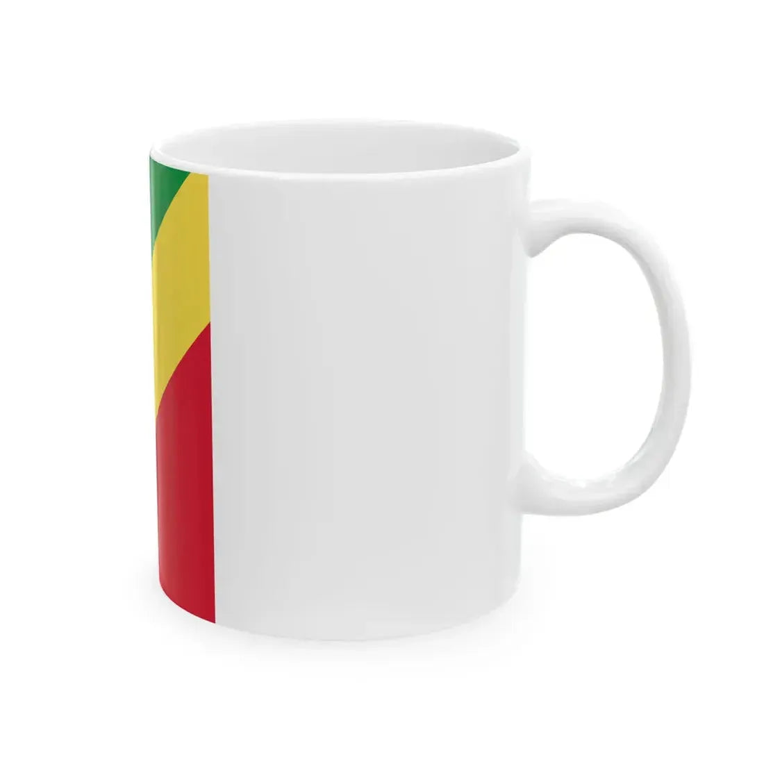 Flag of the Republic of the Congo vertical (Congo) White Coffee Mug - Go Mug Yourself
