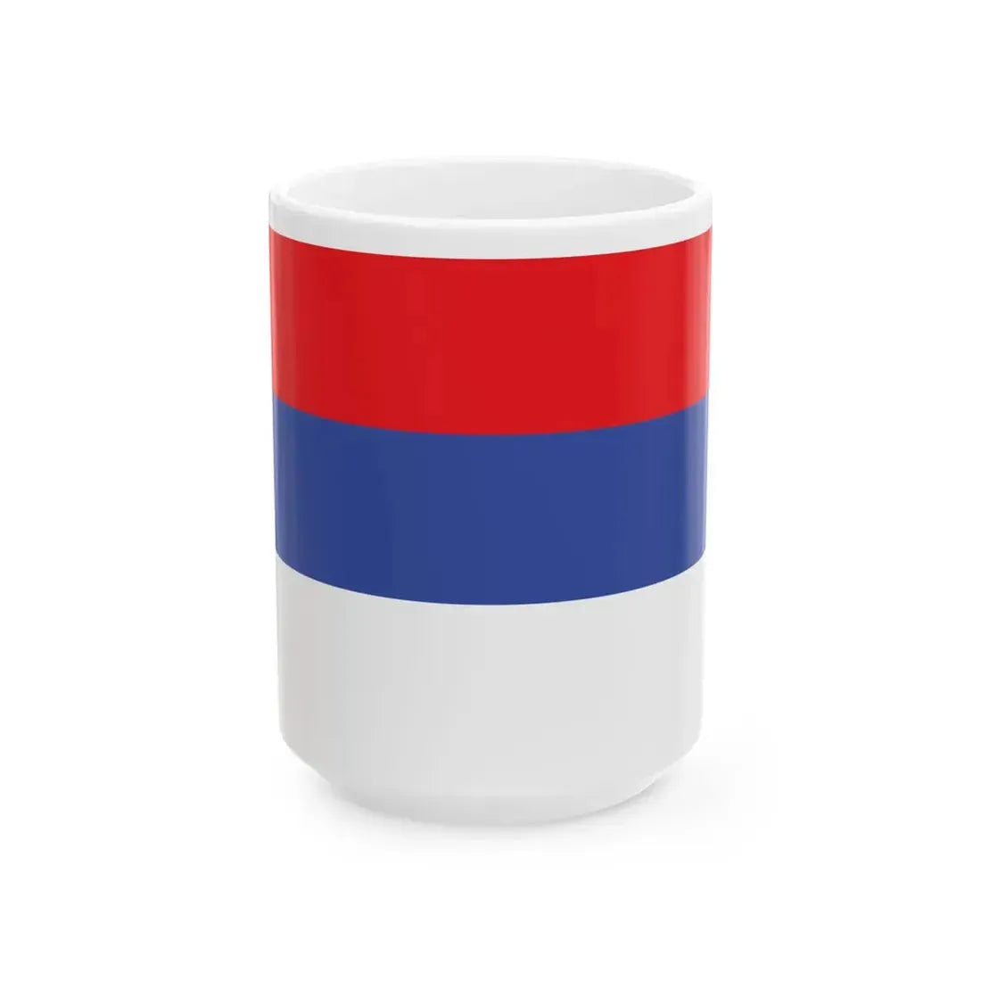 Flag of the Republika Srpska (Bosnia and Herzegovina) White Coffee Mug 15oz - Go Mug Yourself