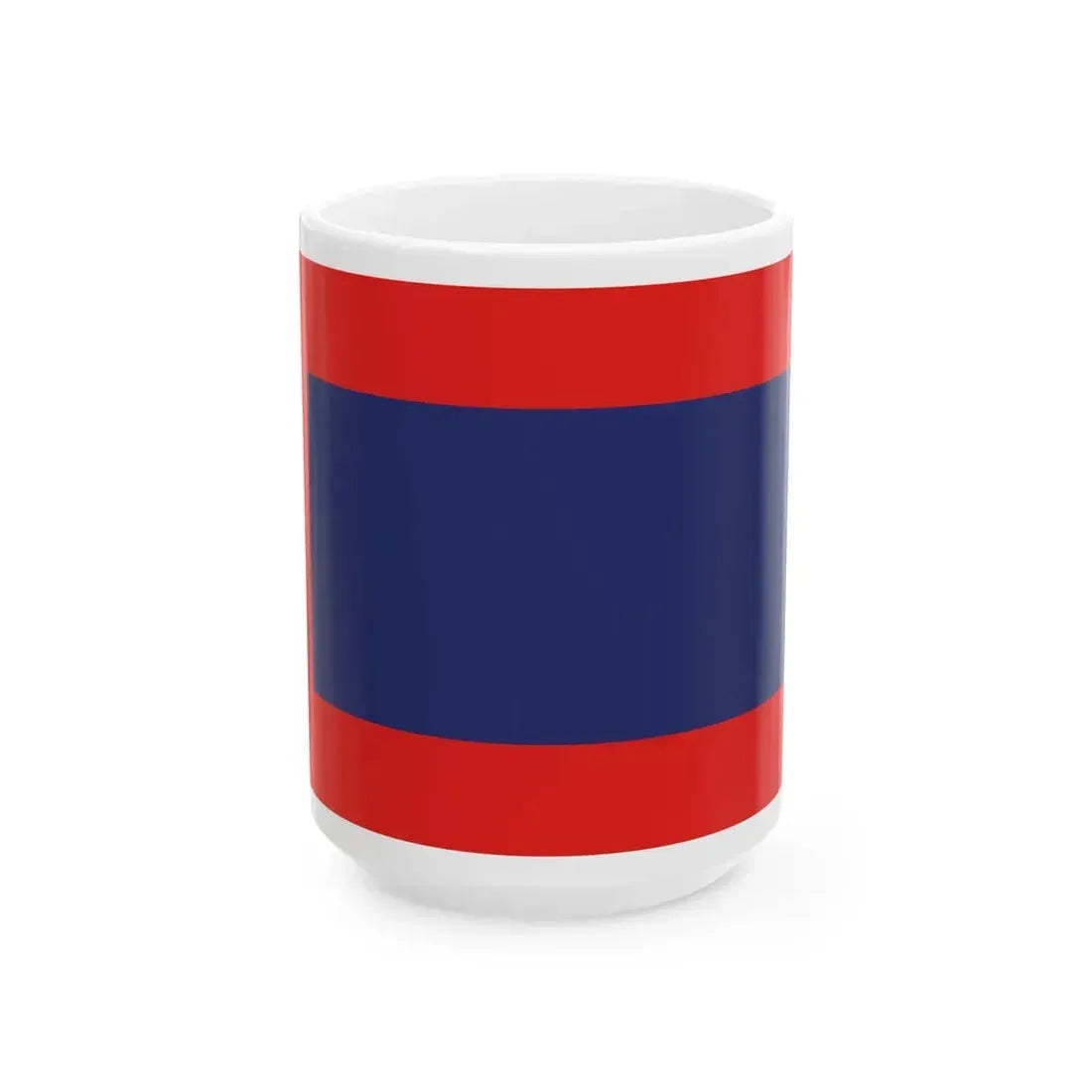 Flag of the Rokan Hilir Regency (Indonesia) White Coffee Mug 15oz - Go Mug Yourself