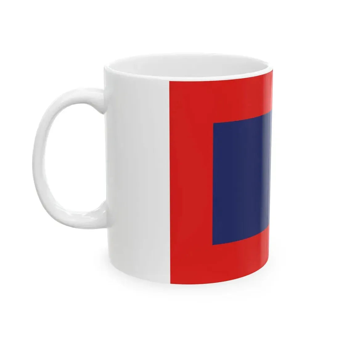 Flag of the Rokan Hilir Regency (Indonesia) White Coffee Mug - Go Mug Yourself
