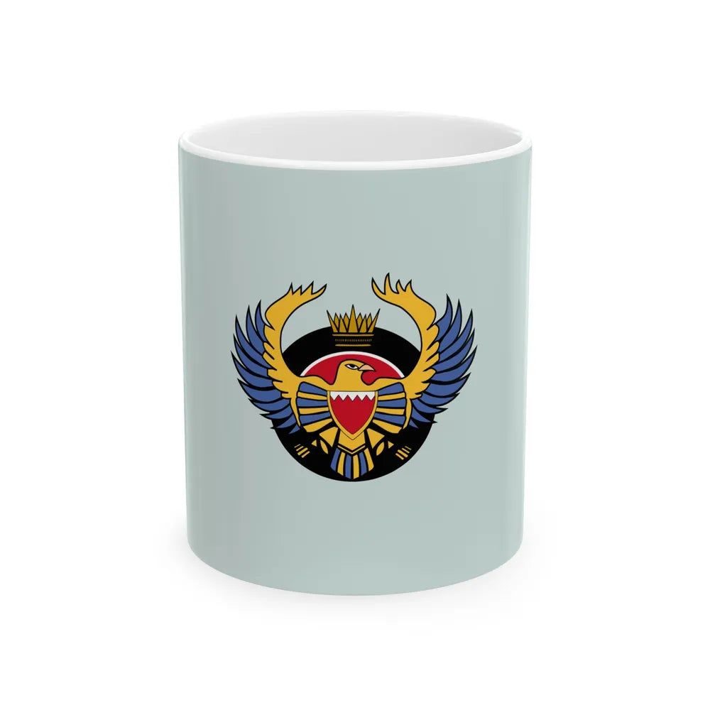 Flag of the Royal Bahraini Air Force (Bahrain) White Coffee Mug 11oz - Go Mug Yourself