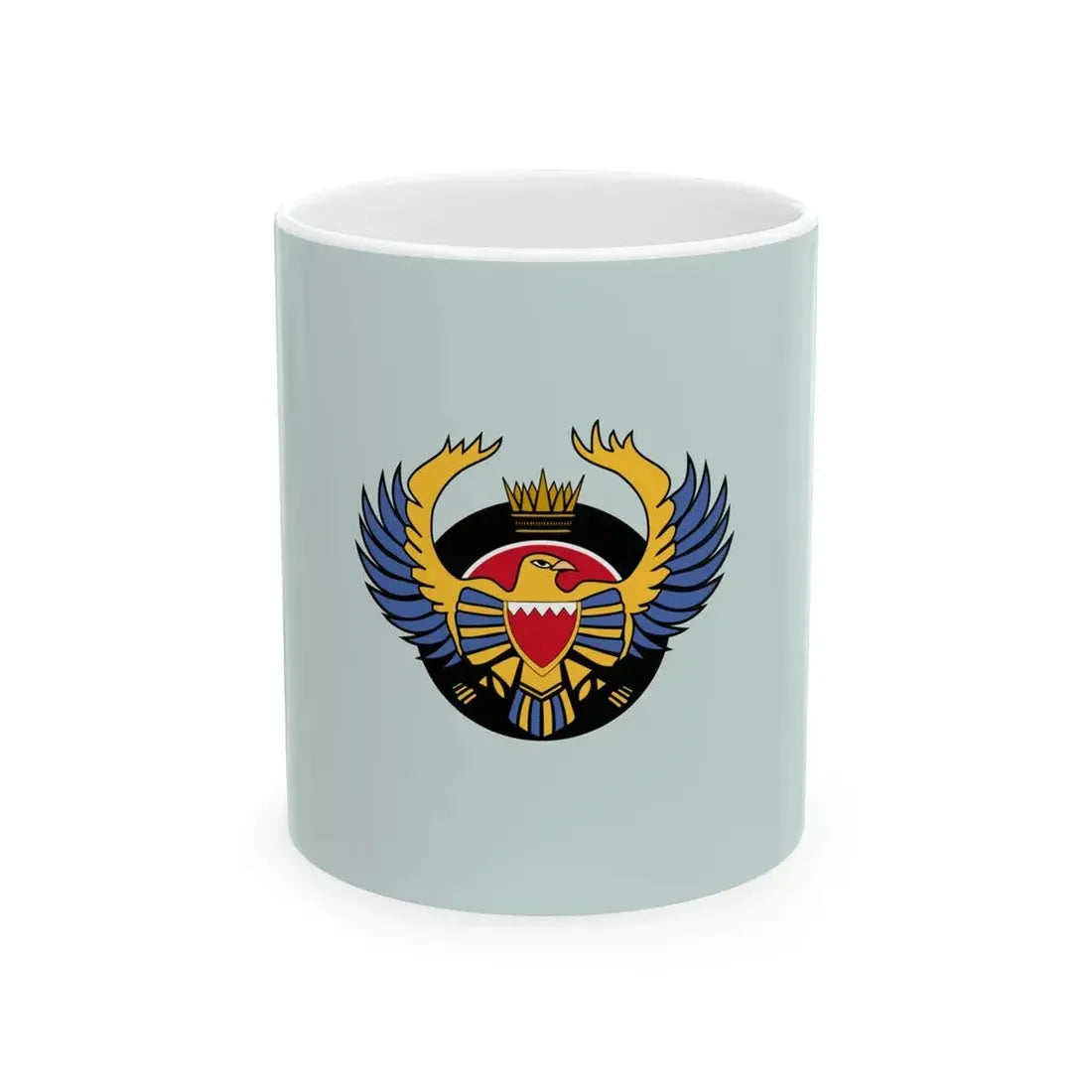 Flag of the Royal Bahraini Air Force (Bahrain) White Coffee Mug 11oz - Go Mug Yourself