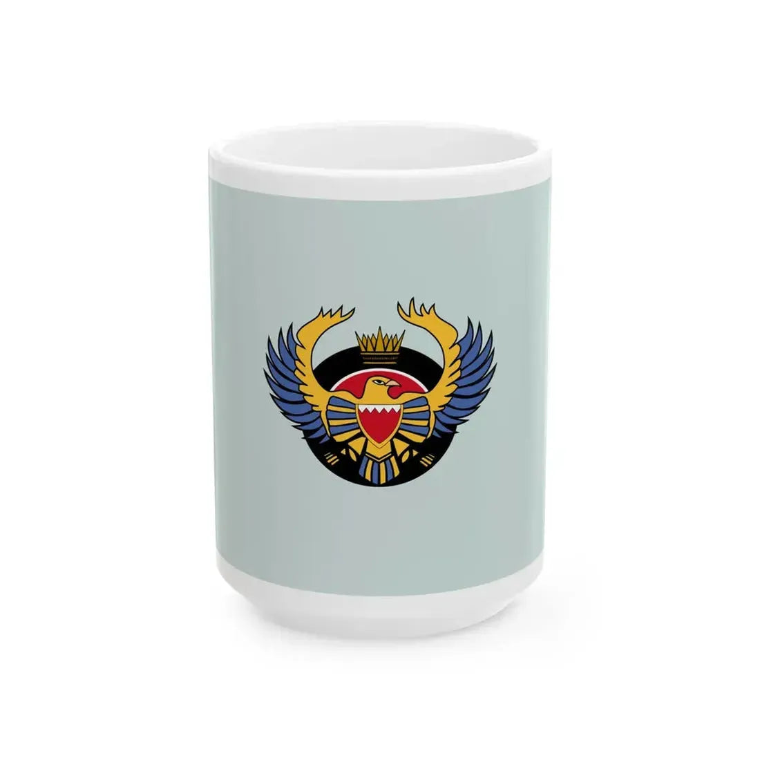 Flag of the Royal Bahraini Air Force (Bahrain) White Coffee Mug 15oz - Go Mug Yourself