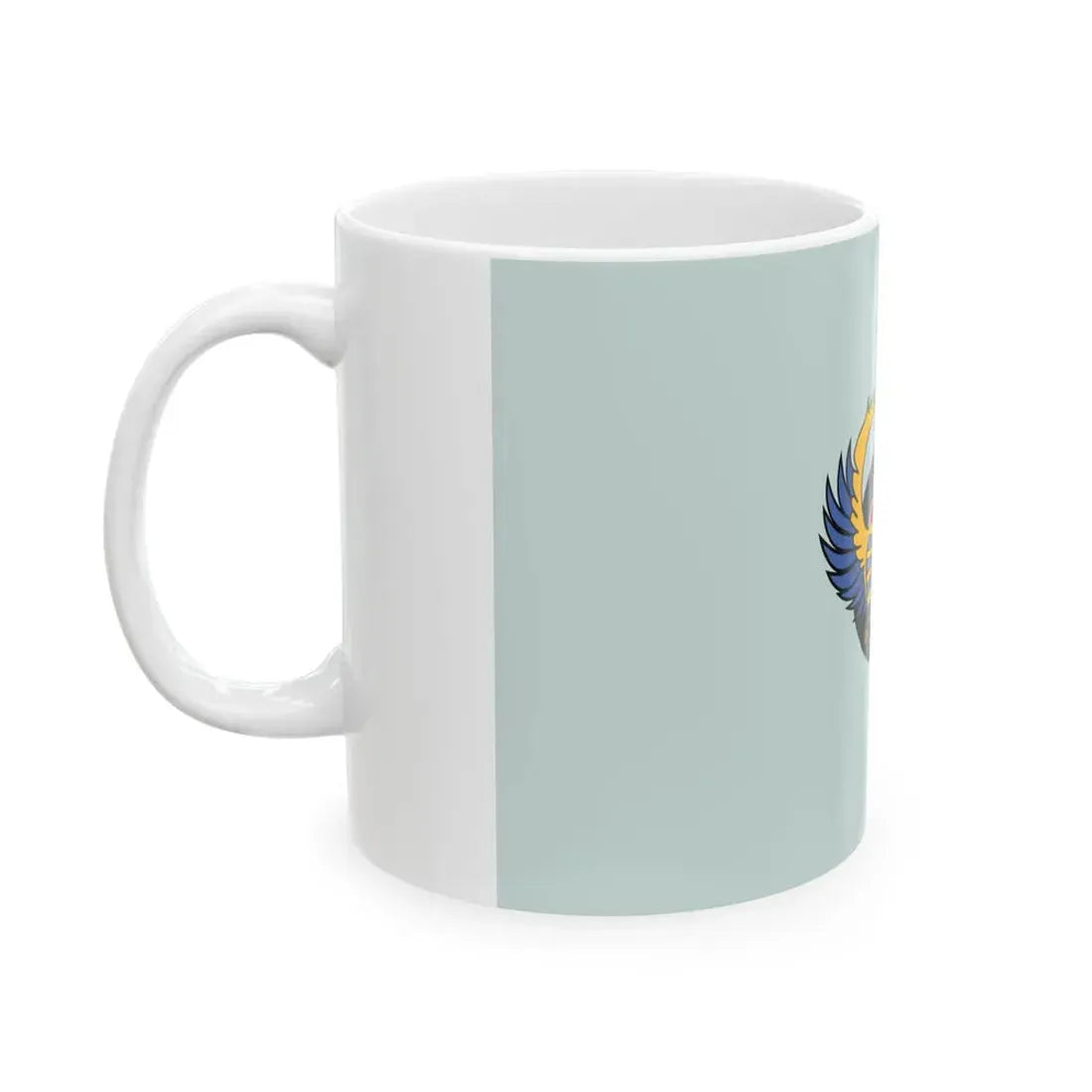 Flag of the Royal Bahraini Air Force (Bahrain) White Coffee Mug - Go Mug Yourself