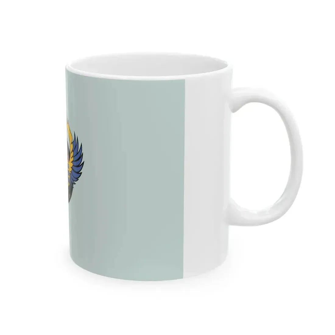 Flag of the Royal Bahraini Air Force (Bahrain) White Coffee Mug - Go Mug Yourself