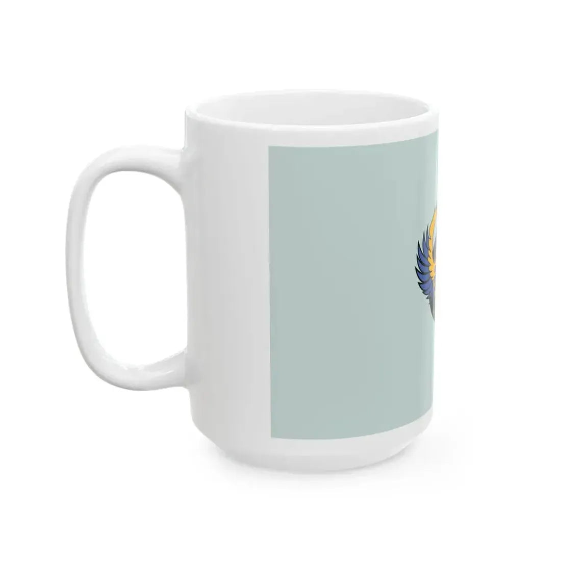 Flag of the Royal Bahraini Air Force (Bahrain) White Coffee Mug - Go Mug Yourself