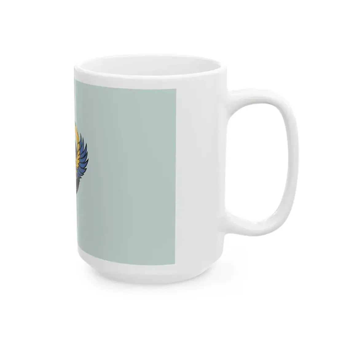 Flag of the Royal Bahraini Air Force (Bahrain) White Coffee Mug - Go Mug Yourself