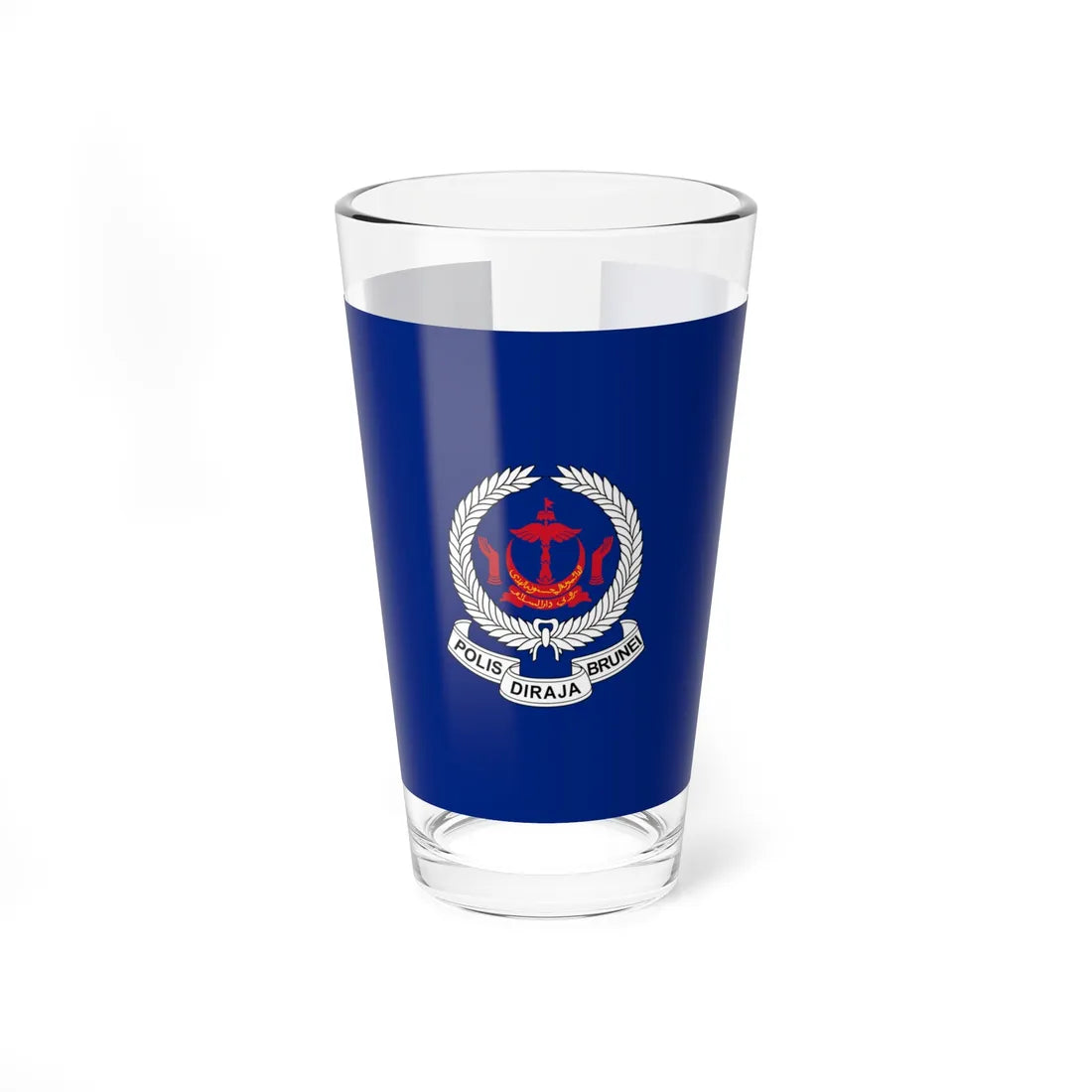 Flag of the Royal Brunei Police Force (Brunei) Pint Glass 16oz 16oz - Go Mug Yourself