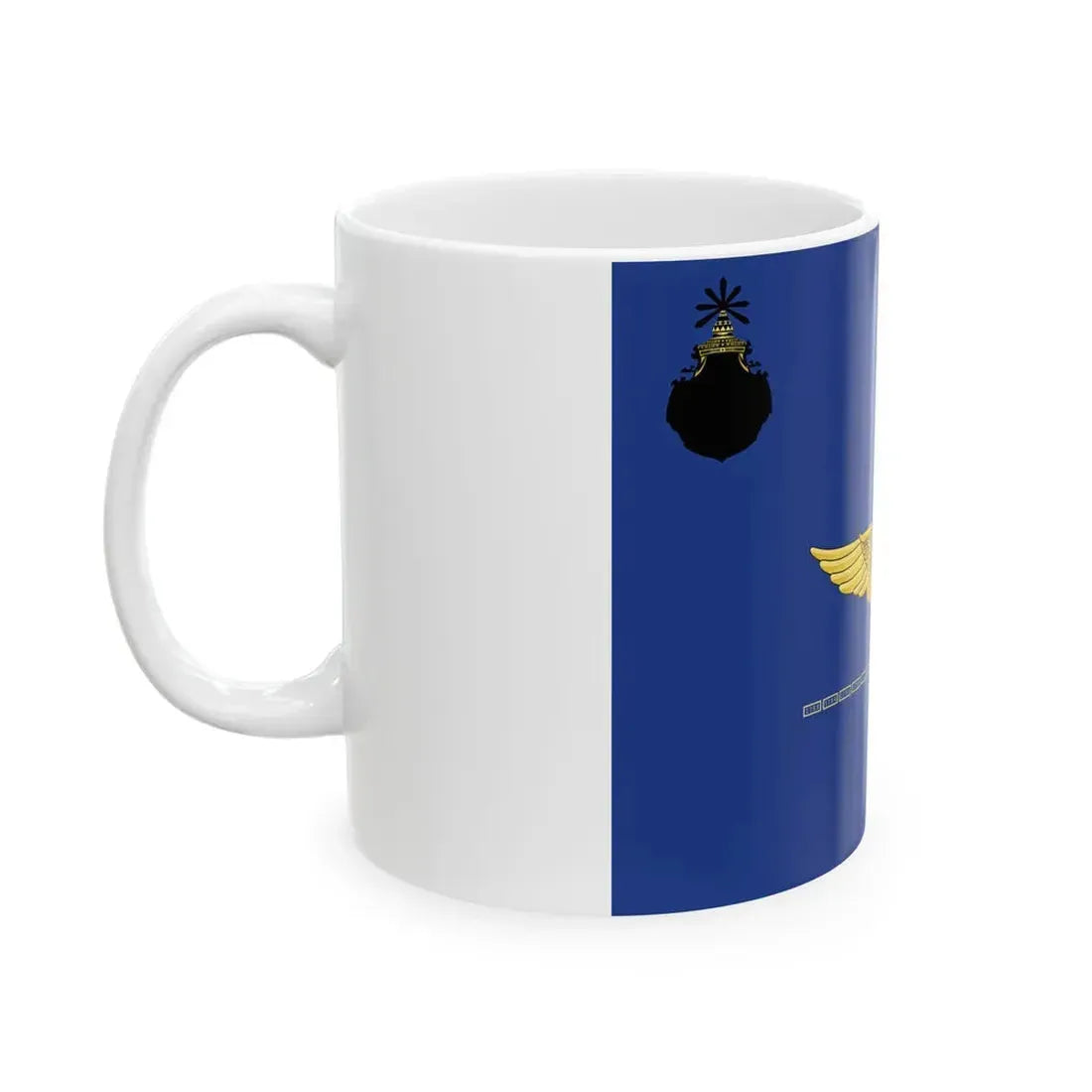 Flag of the Royal Cambodian Air Force (Cambodia) White Coffee Mug - Go Mug Yourself