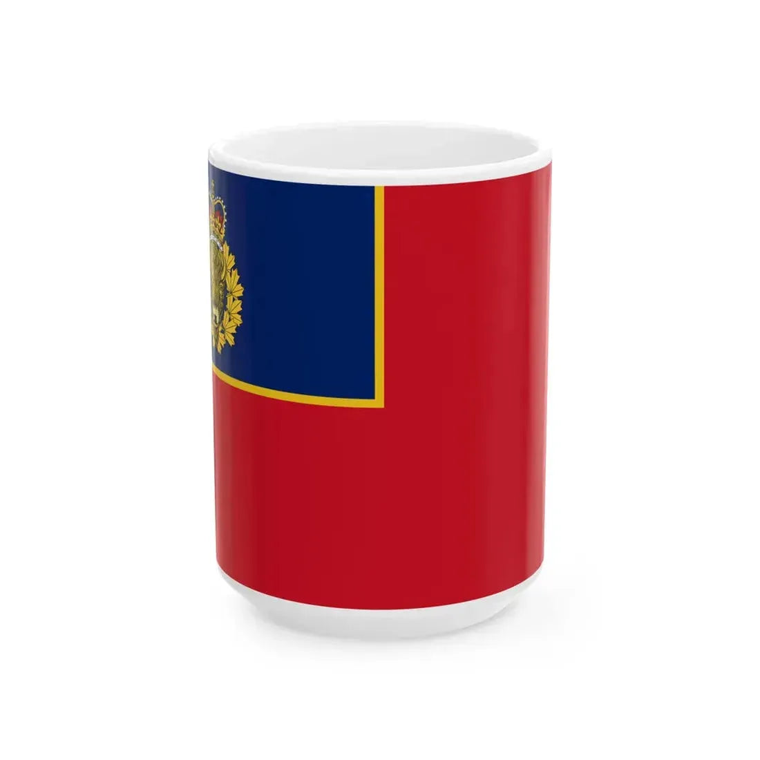Flag of the Royal Canadian Mounted Police (Canada) White Coffee Mug 15oz - Go Mug Yourself